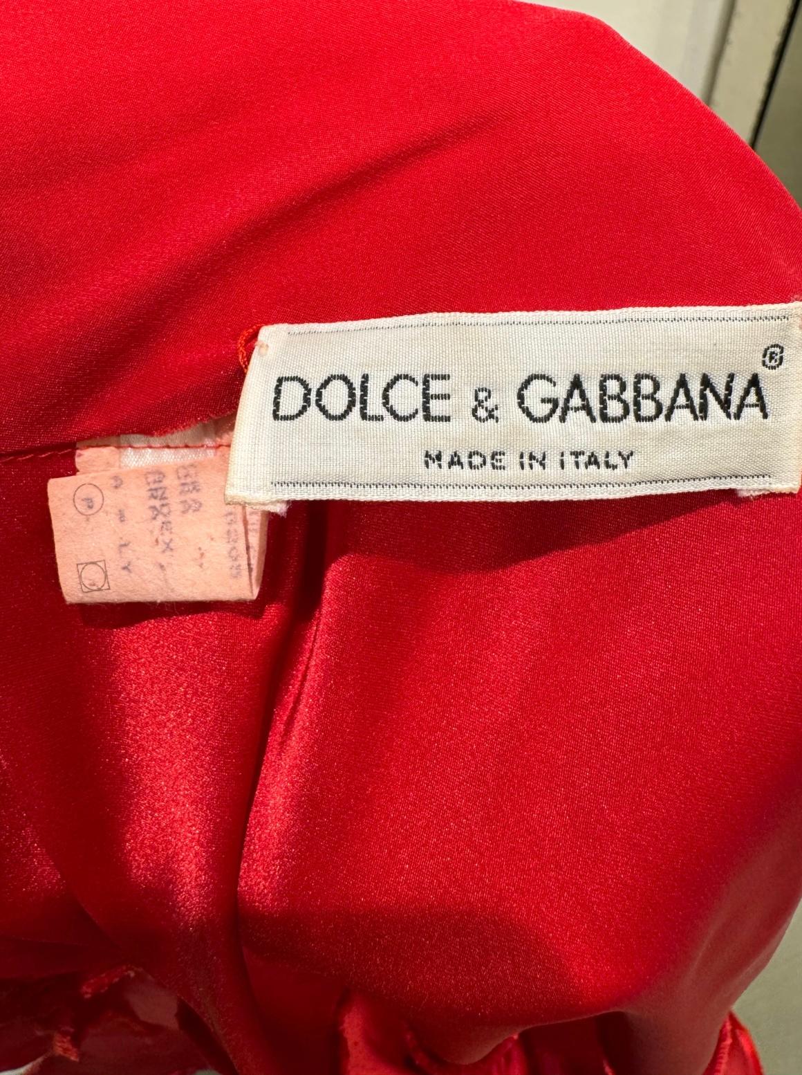 S/S 1991 Dolce & Gabbana pin-up corseted crop top with elongated sleeves in vendita 2