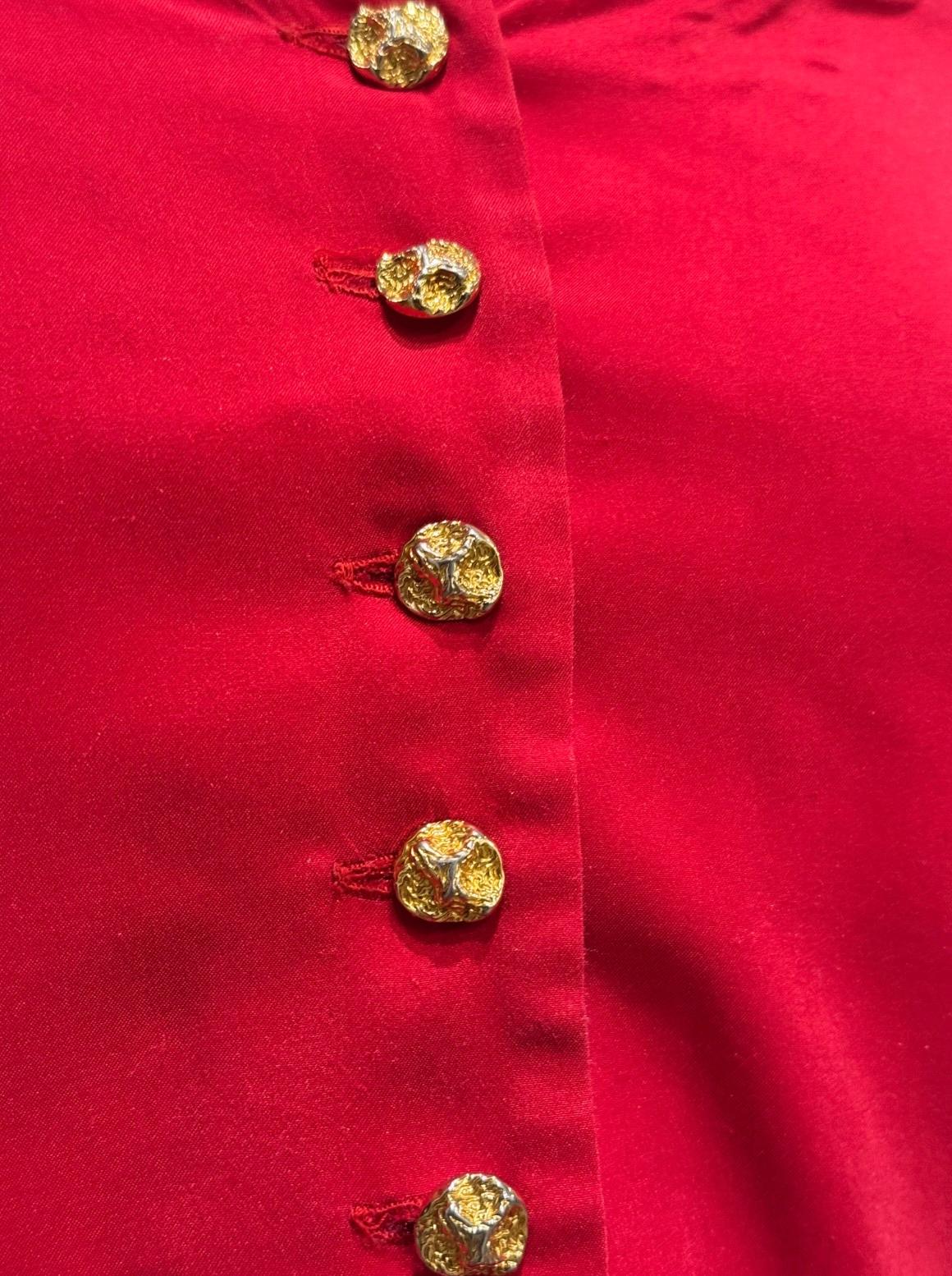 S/S 1991 Dolce & Gabbana pin-up corseted crop top with elongated sleeves in vendita 3