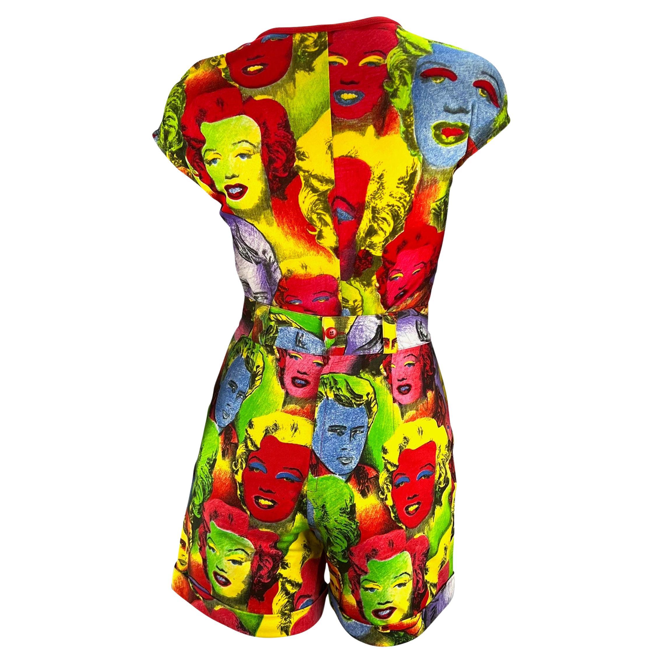 Gianni Versace Couture S/S 1991 Marilyn Monroe Pop Art Warhol Print Set in vendita 1