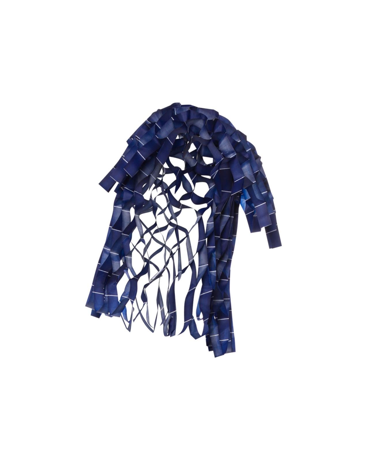 S/S 1991 Issey Miyake Blue 3D Cage Top In Excellent Condition For Sale In North Hollywood, CA