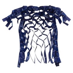 S/S 1991 Issey Miyake Blue 3D Cage Top