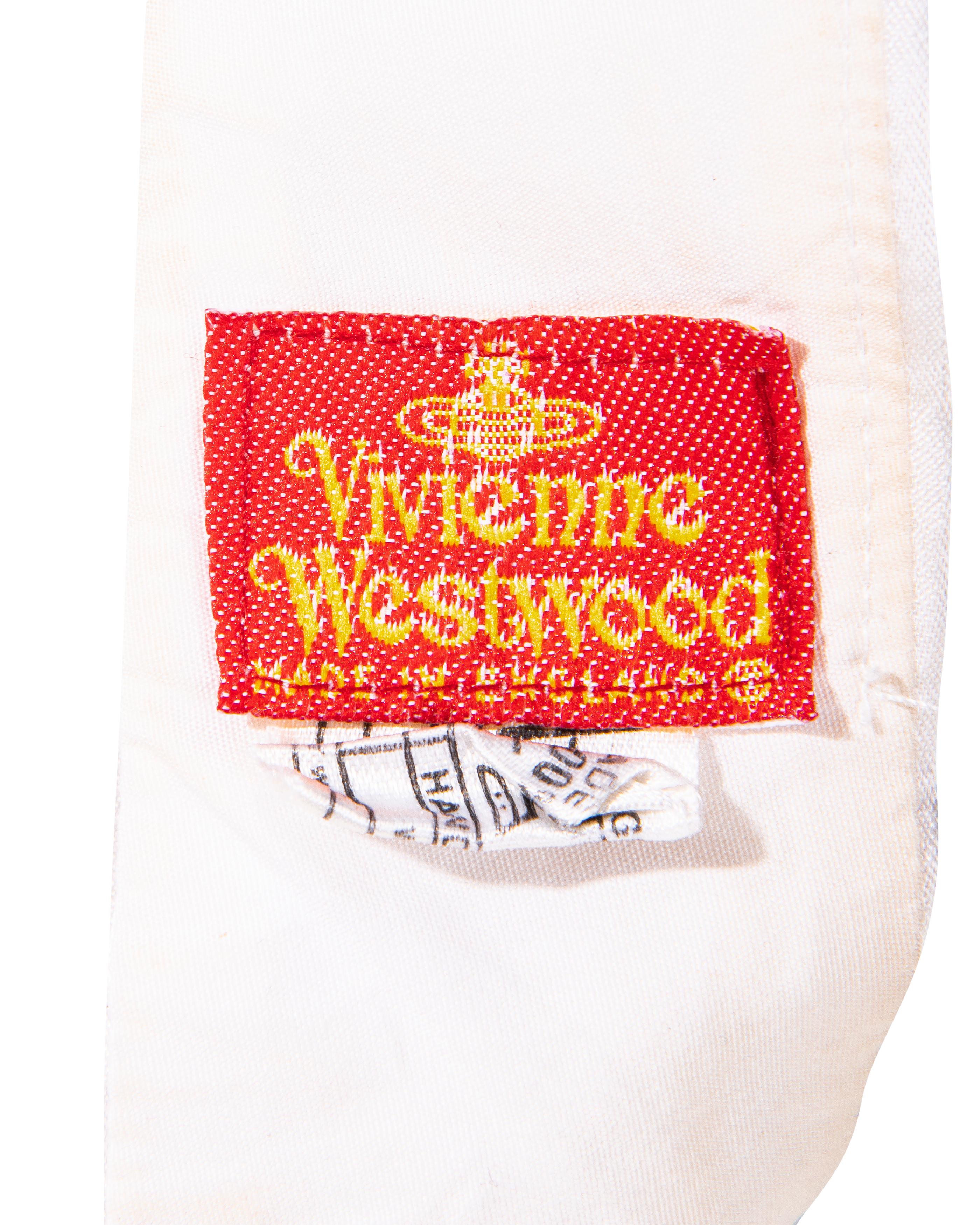 S/S 1991 Vivienne Westwood White Satin Corset 1