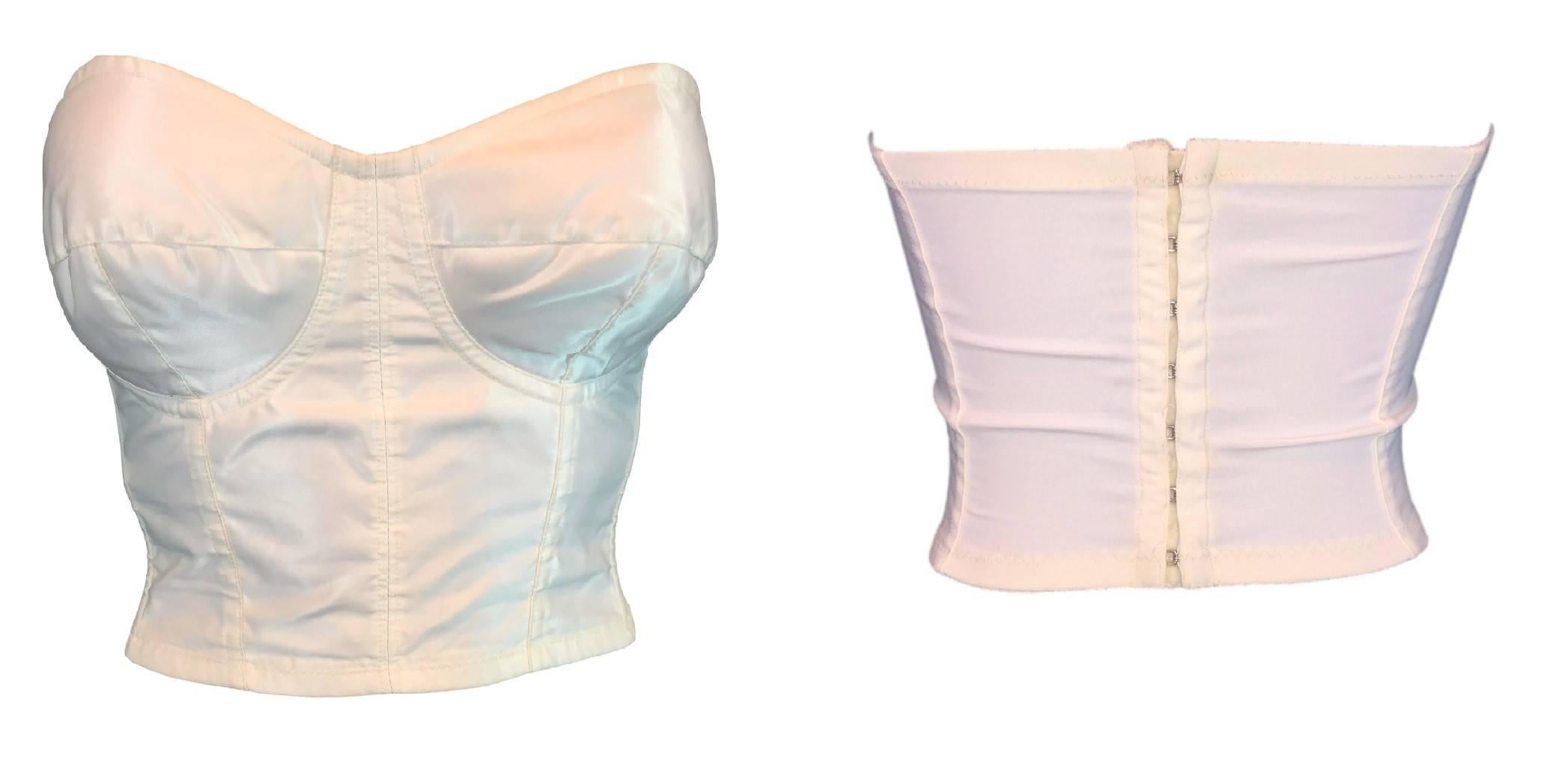 S/S 1992 Dolce & Gabbana Braut-/Hochzeitskleid, Bustier, Tüllrock, Shrug Ensemble Damen