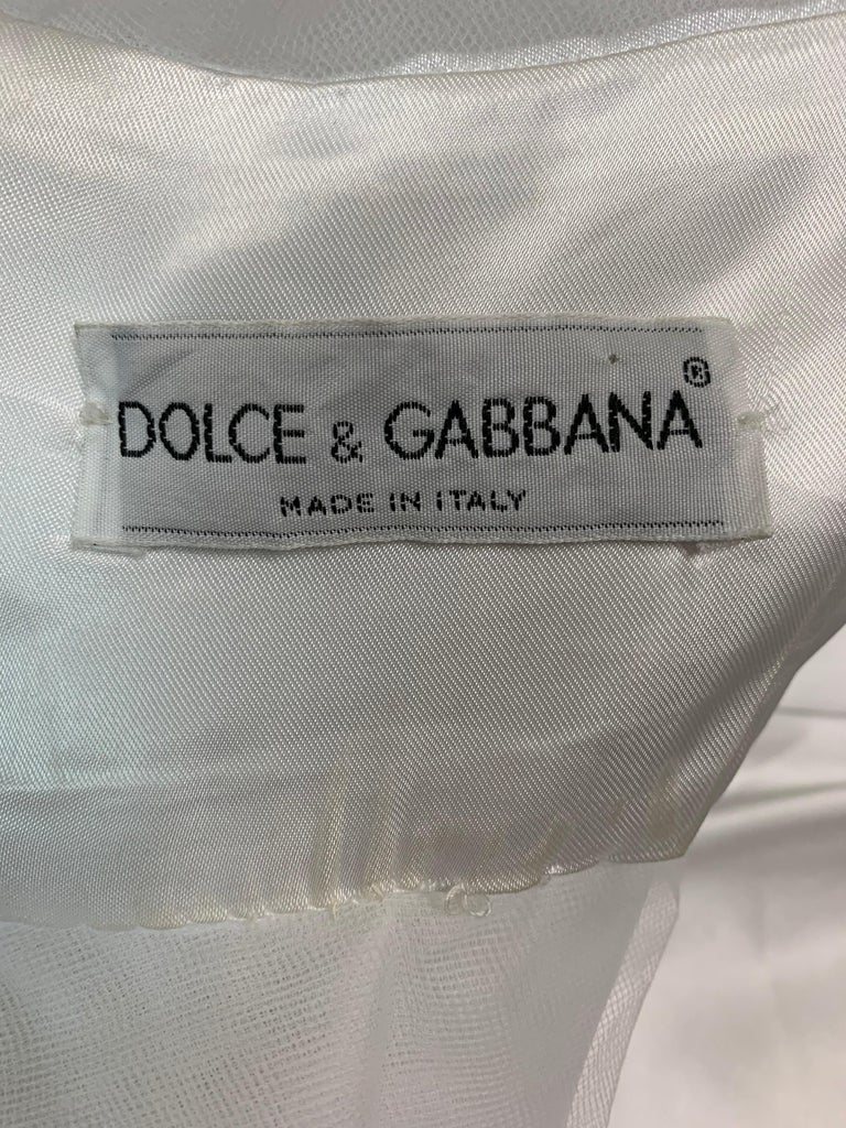 S/S 1992 Dolce and Gabbana White Ballerina Pin-Up Tulle Mini Dress at ...
