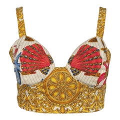 Top bustier Gianni Versace S/S 1992 Seashell Starfish