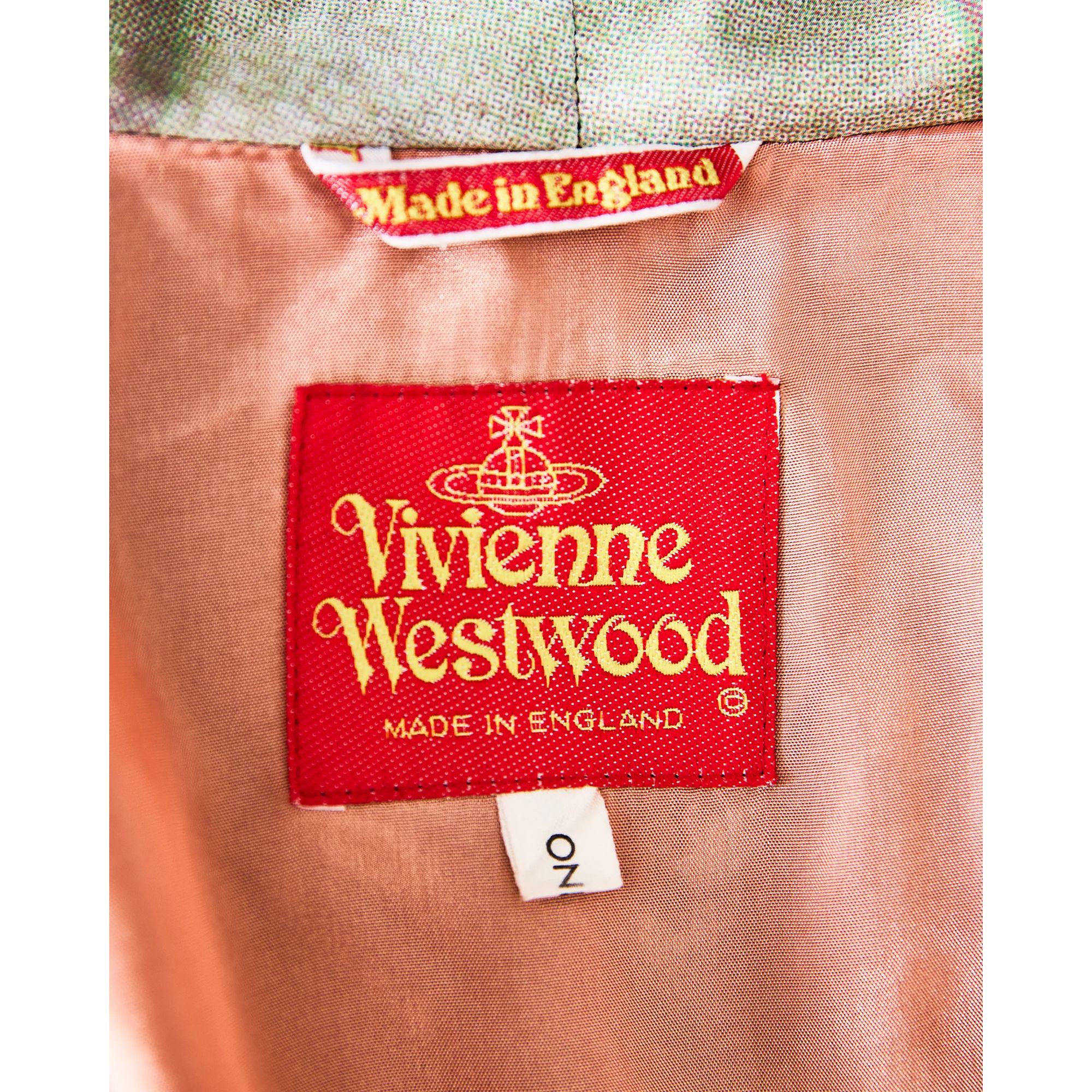 S/S 1992 Vivienne Westwood 'Salon' Collection Printed Velvet Shawl Jacket 6