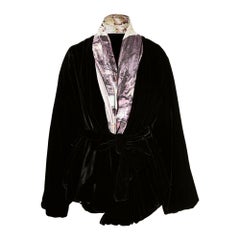 S/S 1992 Vivienne Westwood 'Salon' Collection Printed Velvet Shawl Jacket