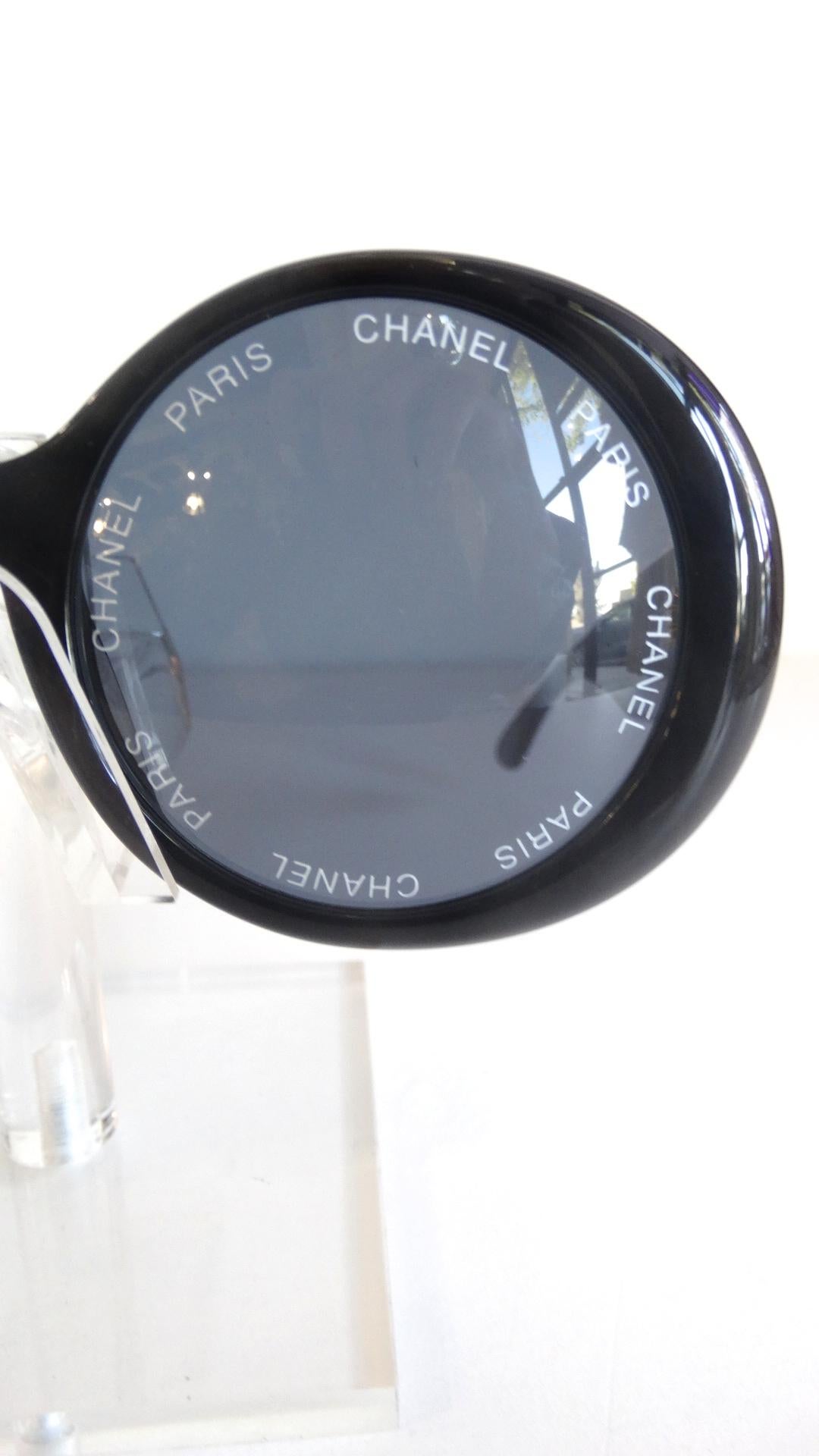 Women's or Men's S/S 1993 Chanel Paris Circle Sunglasses