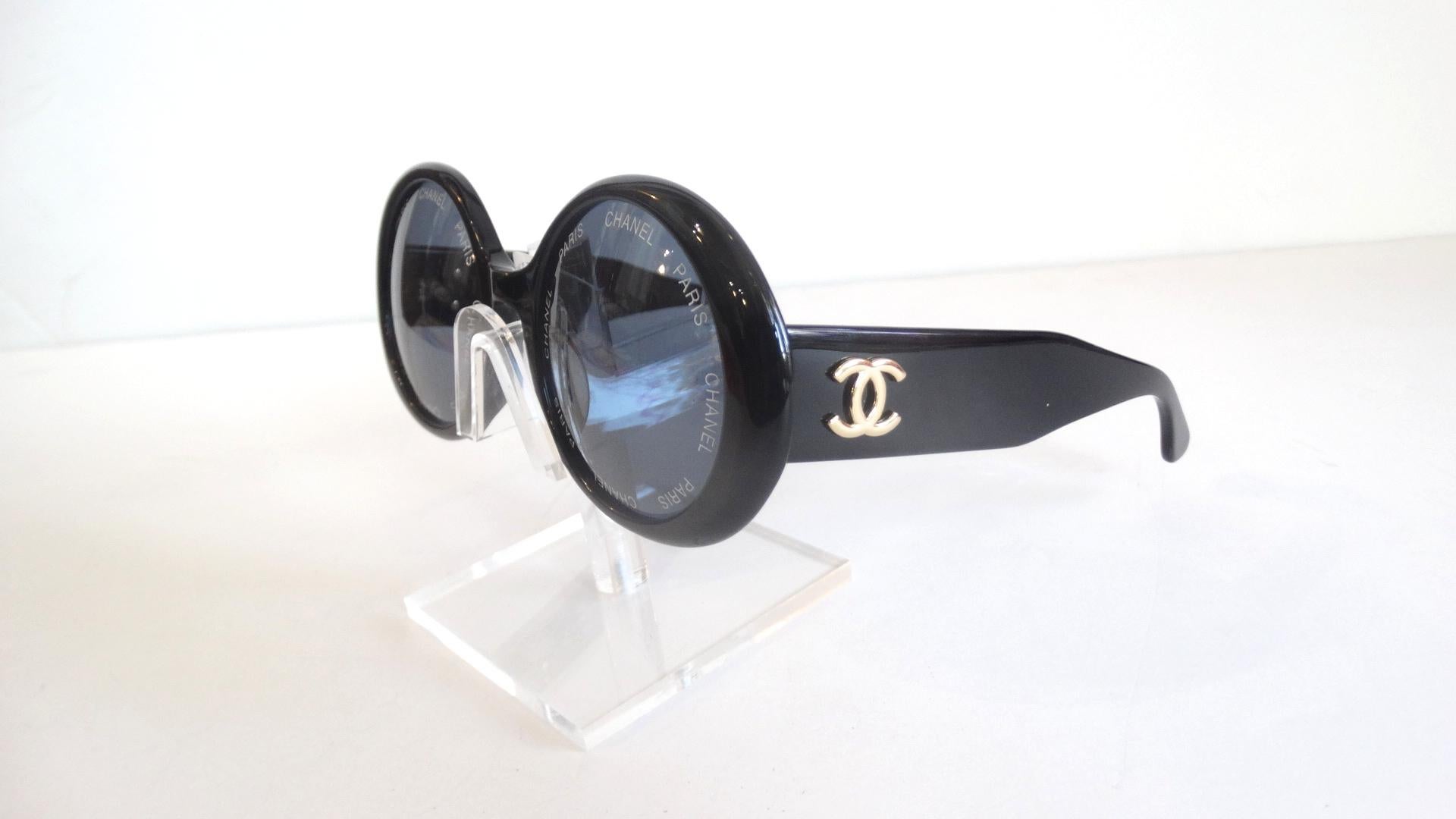 S/S 1993 Chanel Paris Circle Sunglasses 2