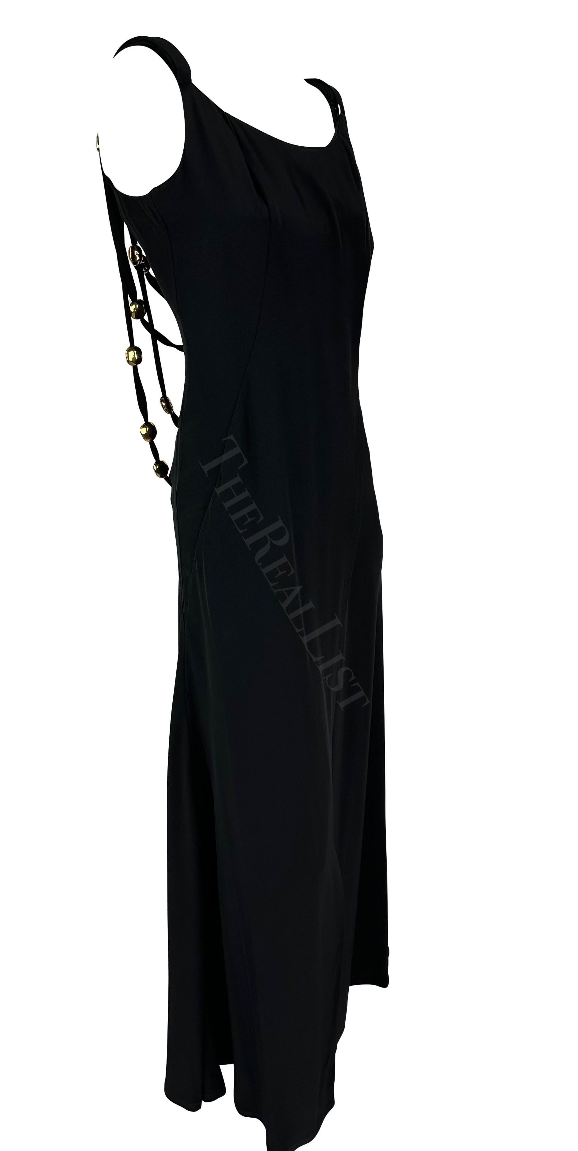 Christian Lacroix - Robe de défilé noire ornée de perles sculpturales et de bijoux, printemps-été 1993 en vente 5