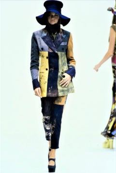 S/S 1993 Dolce & Gabbana Patchwork Button Up Bohemian Vest