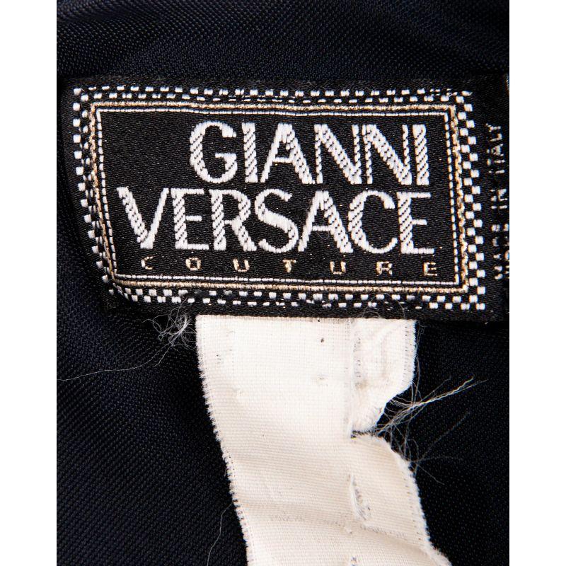 Women's S/S 1993 Gianni Versace Black Gown with Dramatic Slits