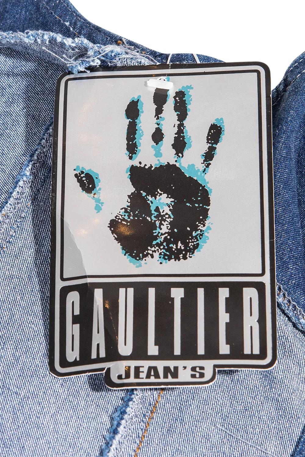 S/S 1993 Jean Paul Gaultier Denim Lace-Up Corset In Excellent Condition In North Hollywood, CA