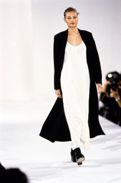 S/S 1994 Calvin Klein White Scoop Neck Maxi Dress