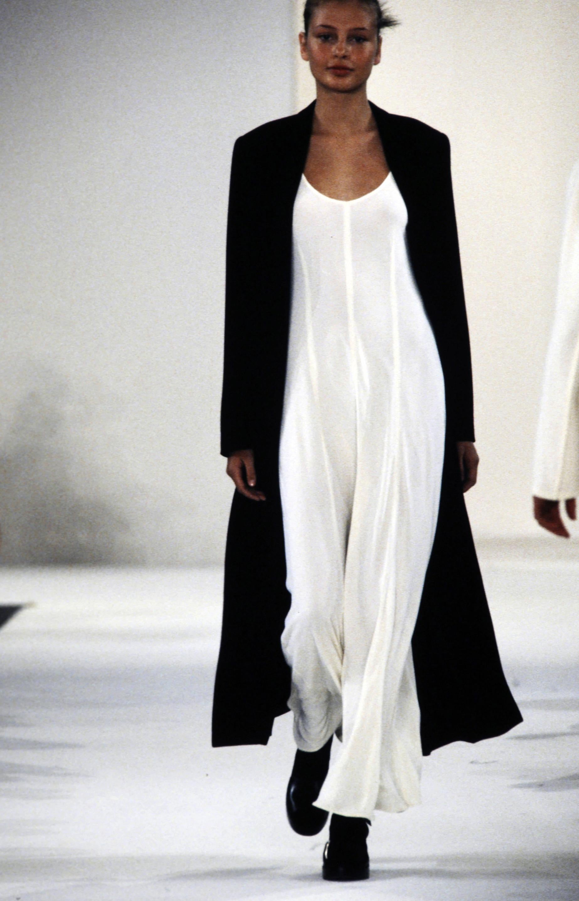 S/S 1994 Calvin Klein White Scoop Neck Maxi Dress 3