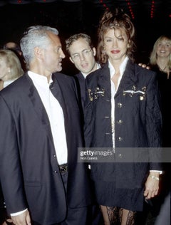 S/S 1994 Gianni Versace Couture Medusa Safety Pin Blazer Runway