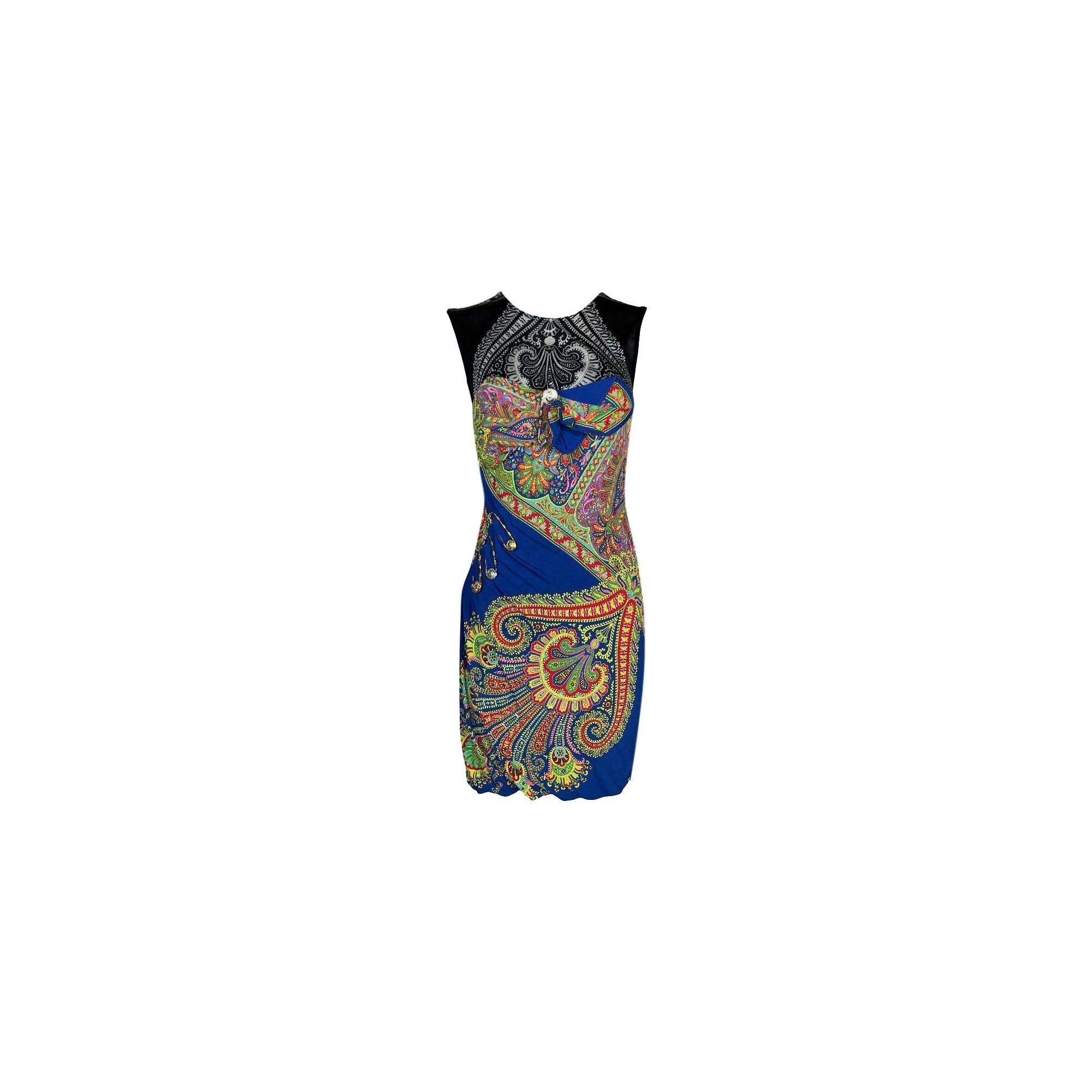 DESIGNER: S/S 1994 Gianni Versace- wrap dress closed by large safety pins with a romper underneath. 

Please contact for more information and/or photos.

CONDITION: Good- No holes or stains

FABRIC: Viscose & Rayon

COUNTRY MADE: Italy

SIZE: