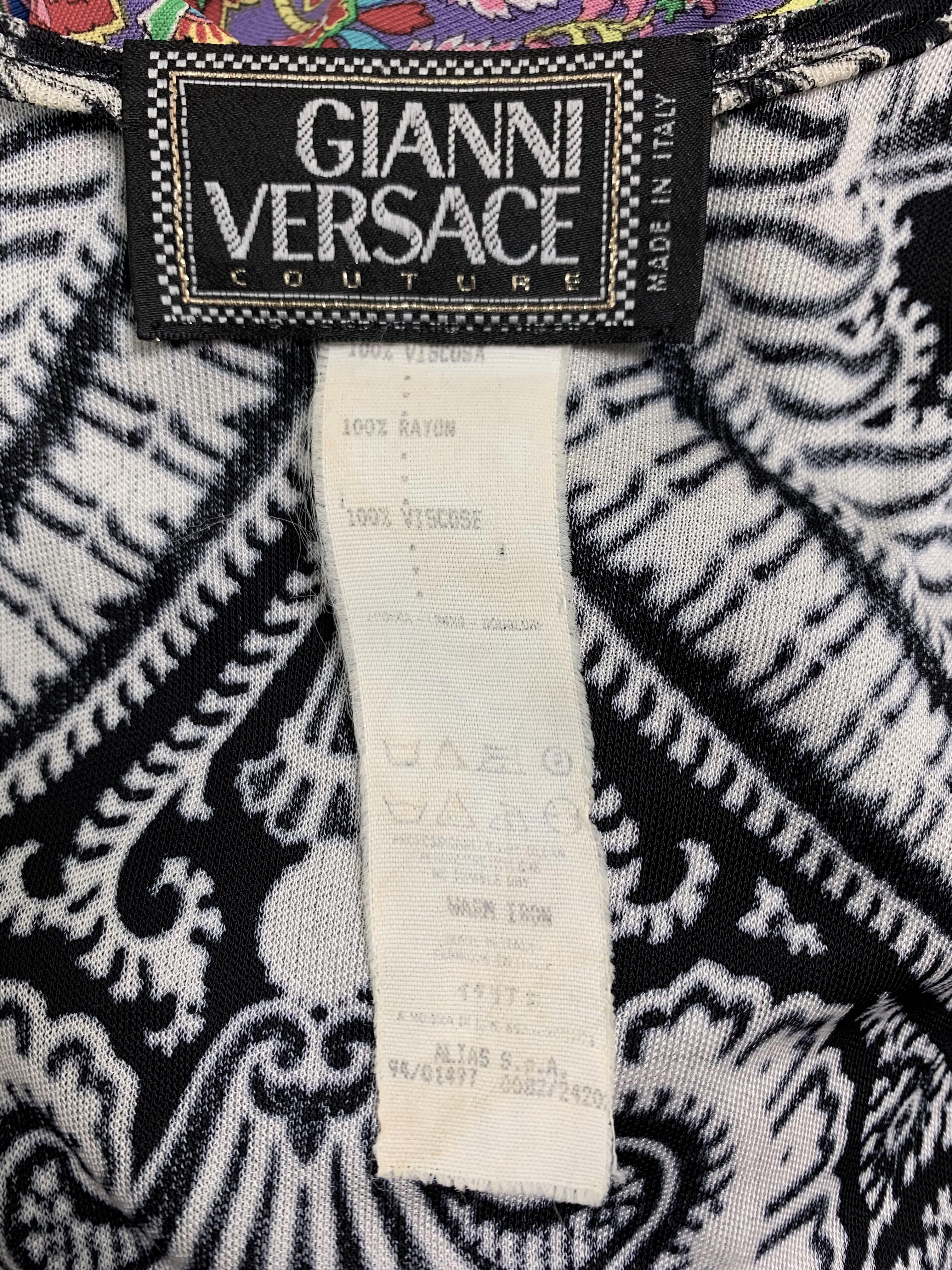 S/S 1994 Gianni Versace Raj Safety Pin Bandana Romper Mini Dress In Good Condition In Yukon, OK