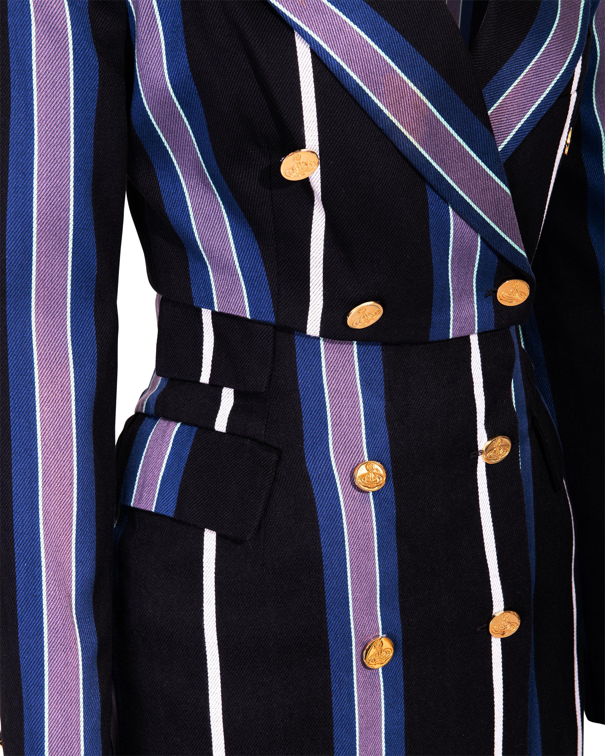 S/S 1994 Vivienne Westwood Cotton Striped Skirt Suit Set 9