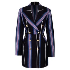 Vintage S/S 1994 Vivienne Westwood Cotton Striped Skirt Suit Set