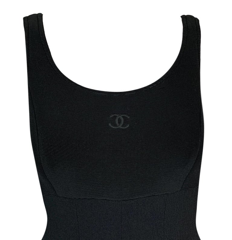 Chanel tank top black clearance