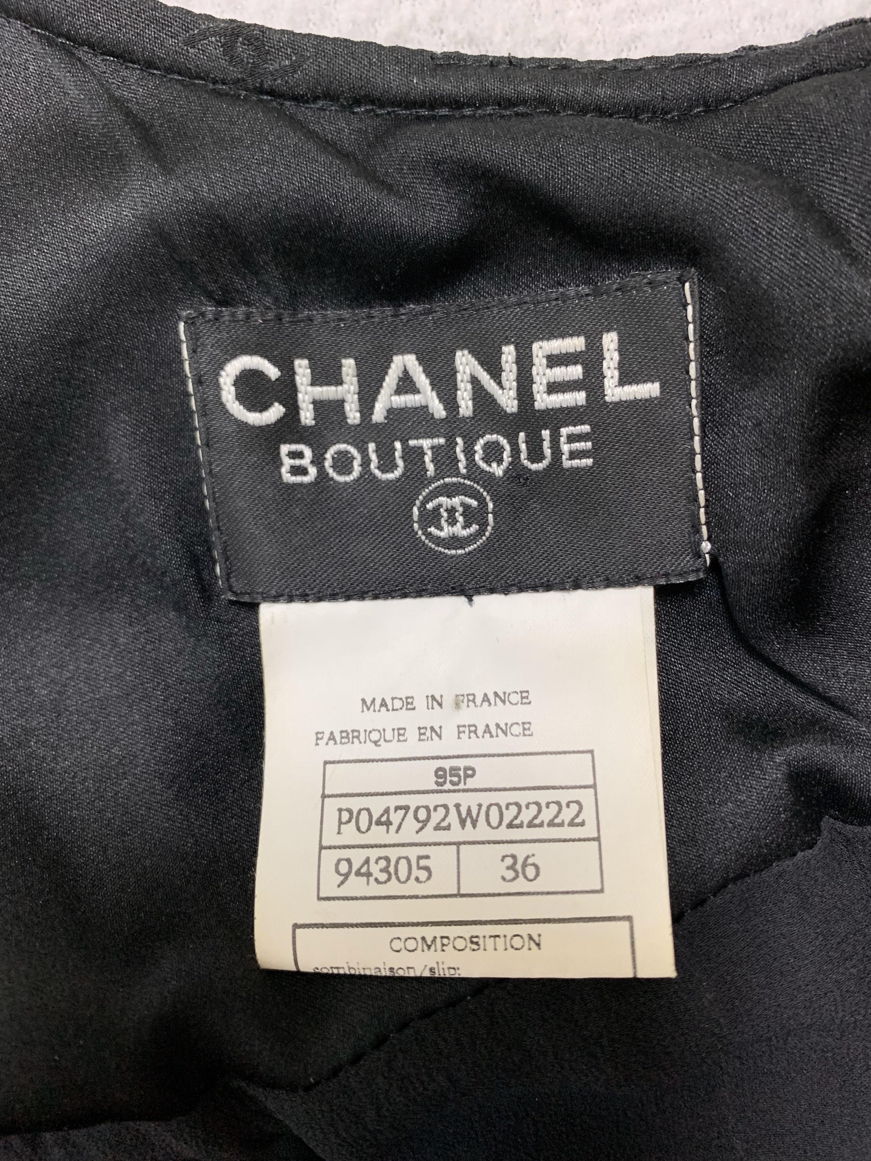 chanel black tank top