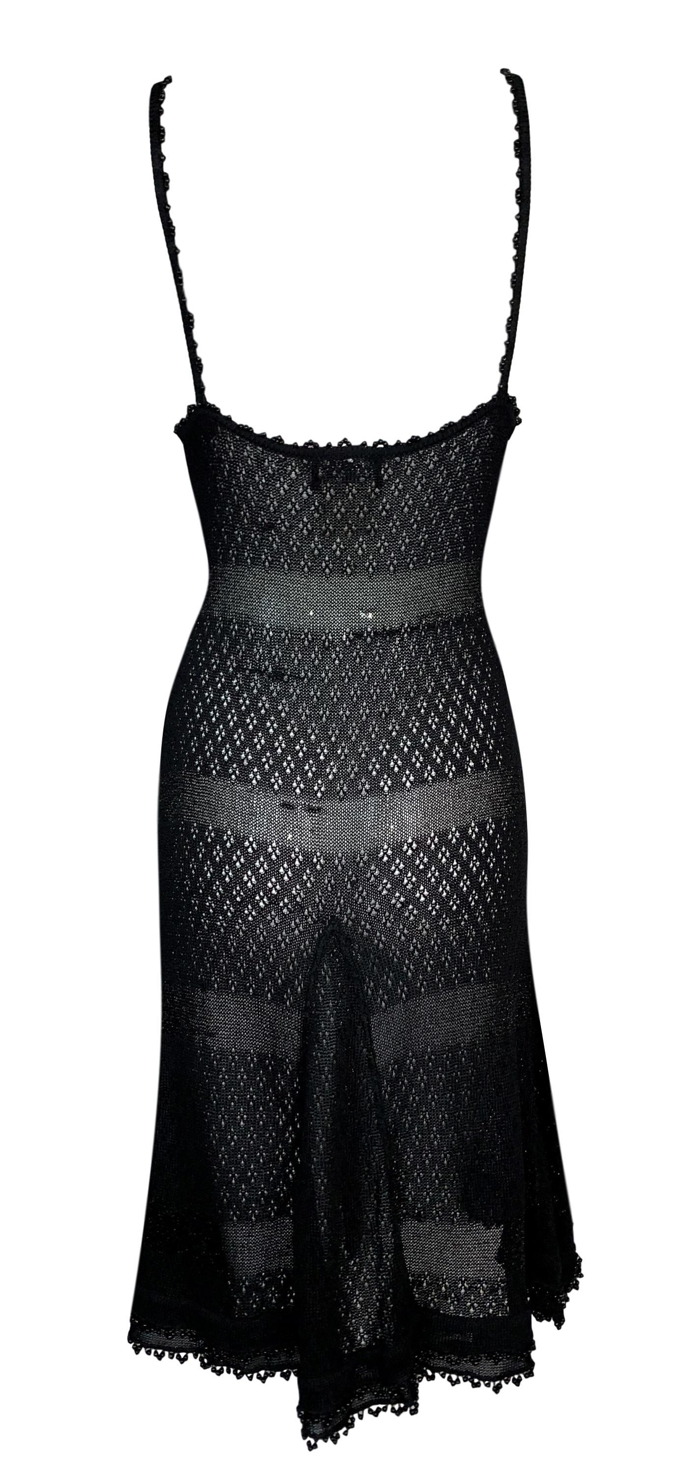 chanel fishnet dress