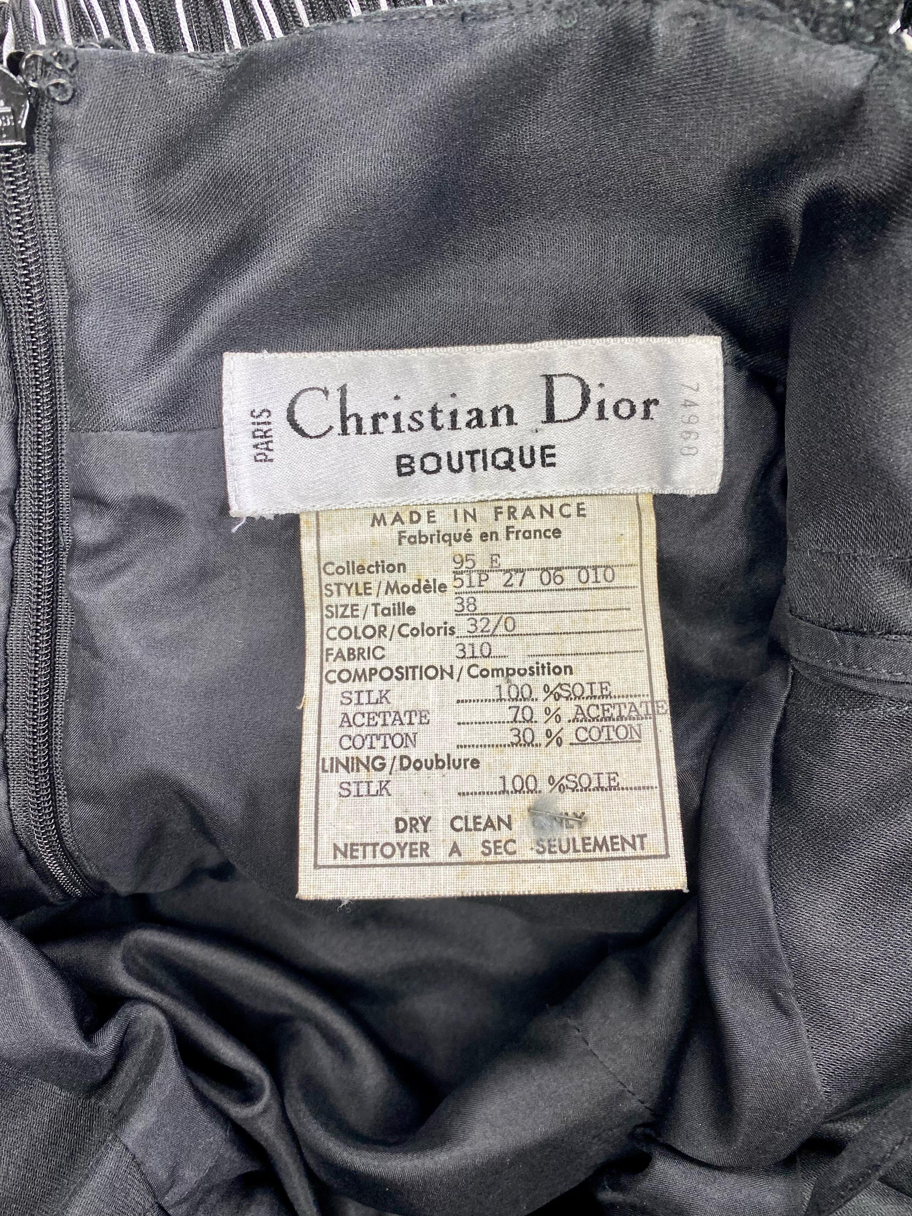 S/S 1995 Christian Dior Fringe Sequin Flapper Mini Dress by Gianfranco Ferré 1