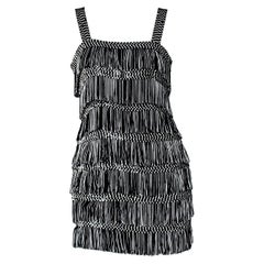 S/S 1995 Christian Dior Fringe Sequin Flapper Mini Dress by Gianfranco Ferré