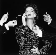 S/S 1995 Dolce & Gabbana Men's Logo Print Intimo Black White Stretch T-Shirt