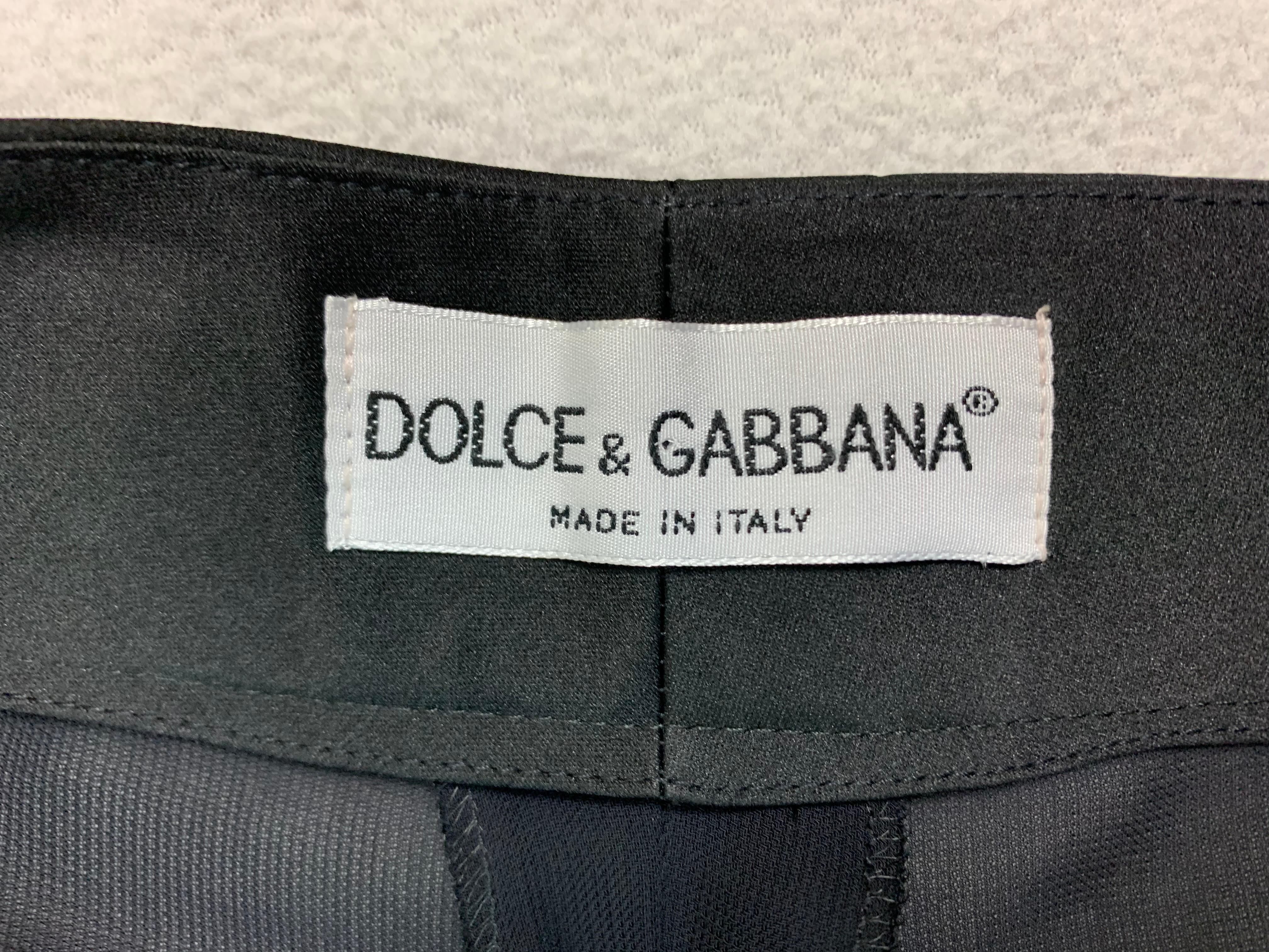 S/S 1995 Dolce & Gabbana Sheer Black Coat Dress & Pant Suit Set In Good Condition In Yukon, OK