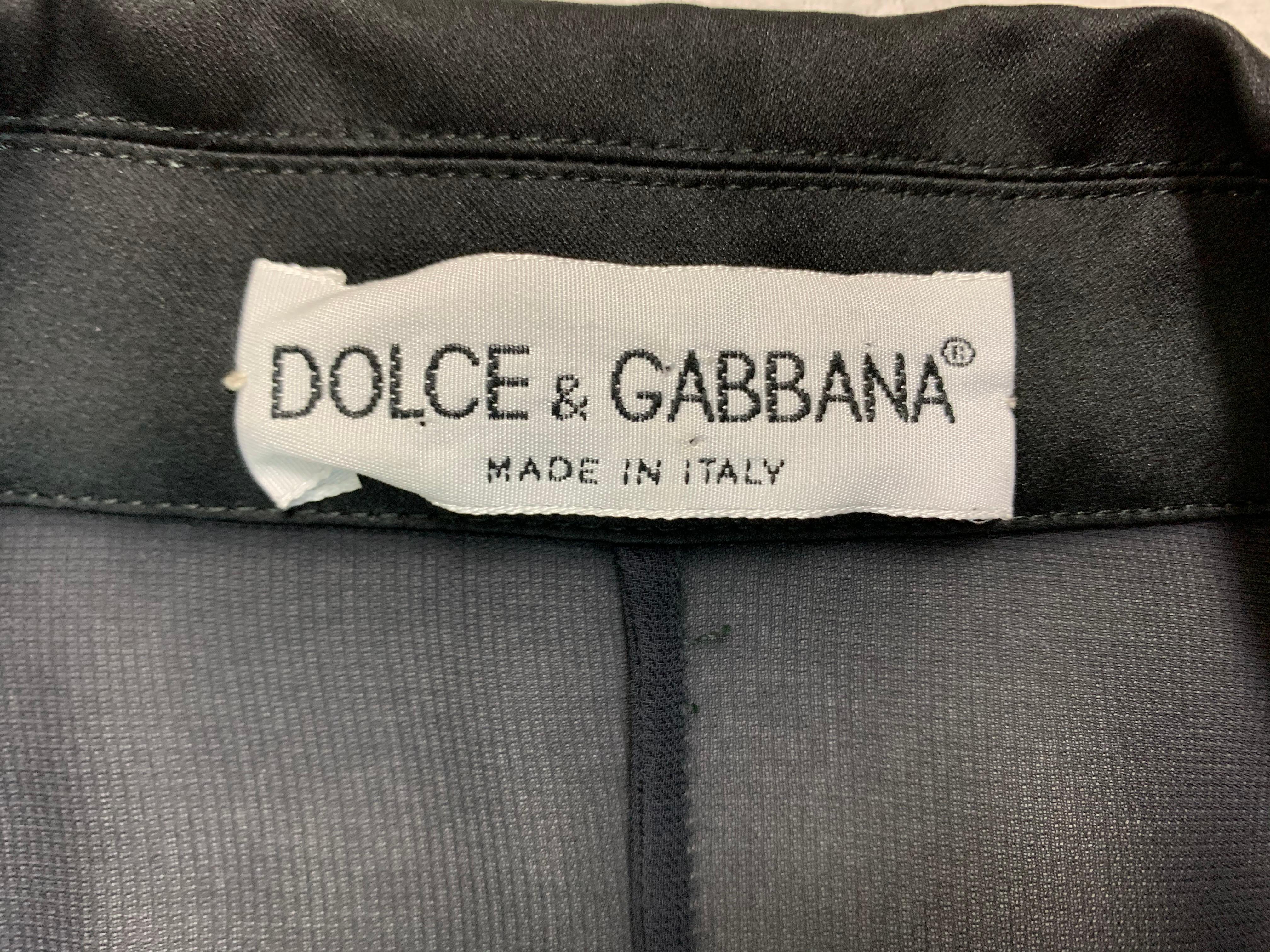 S/S 1995 Dolce & Gabbana Sheer Black Coat Dress & Pant Suit Set 1