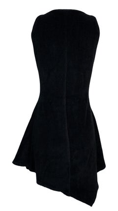 S/S 1995 Gianni Versace Black A-Line Gold Embroidered Medusa Mini Dress