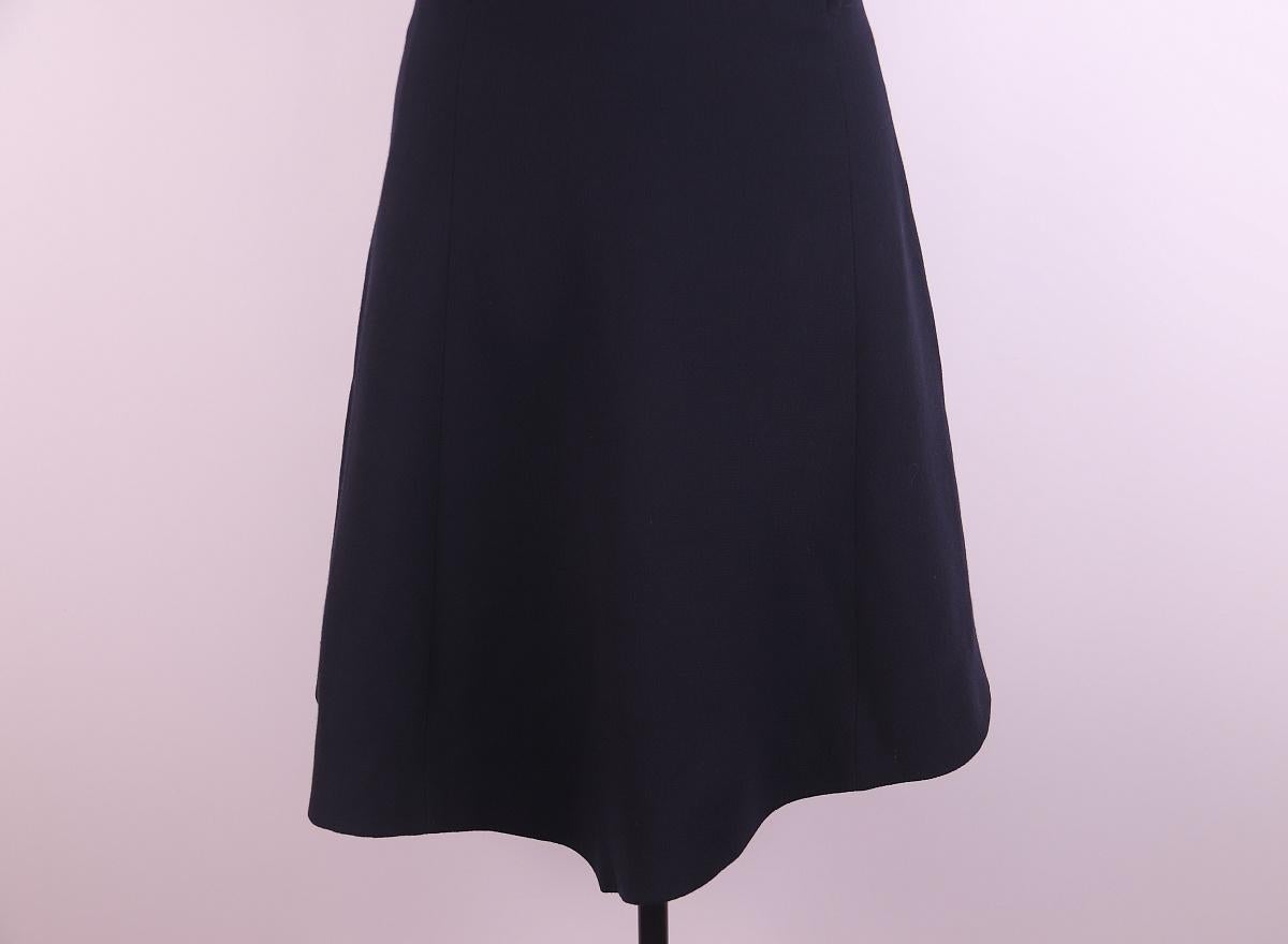 S/S 1995 Gianni Versace Couture Bustier Medusa Wool Black Dress For Sale 5