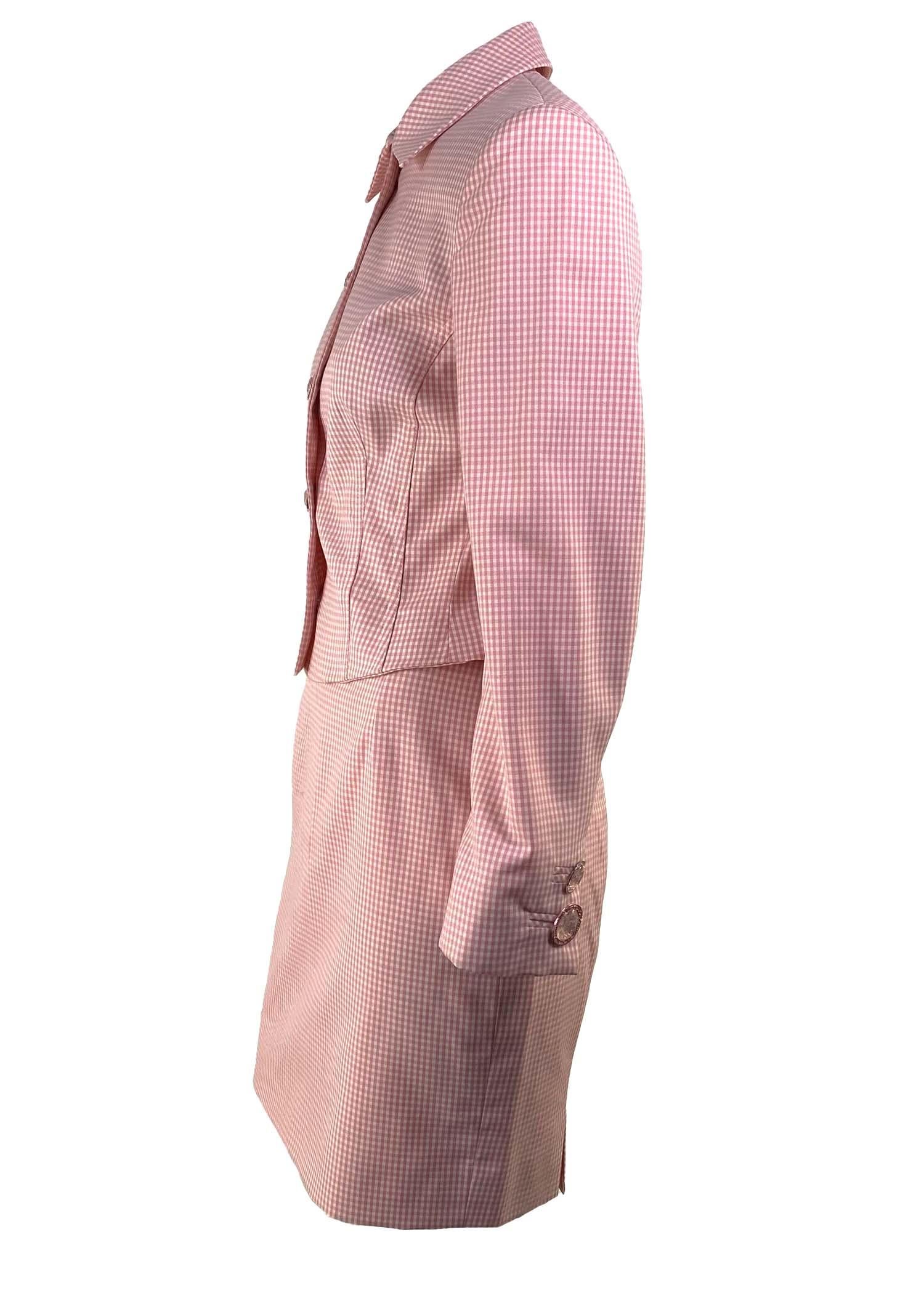 versace pink suit
