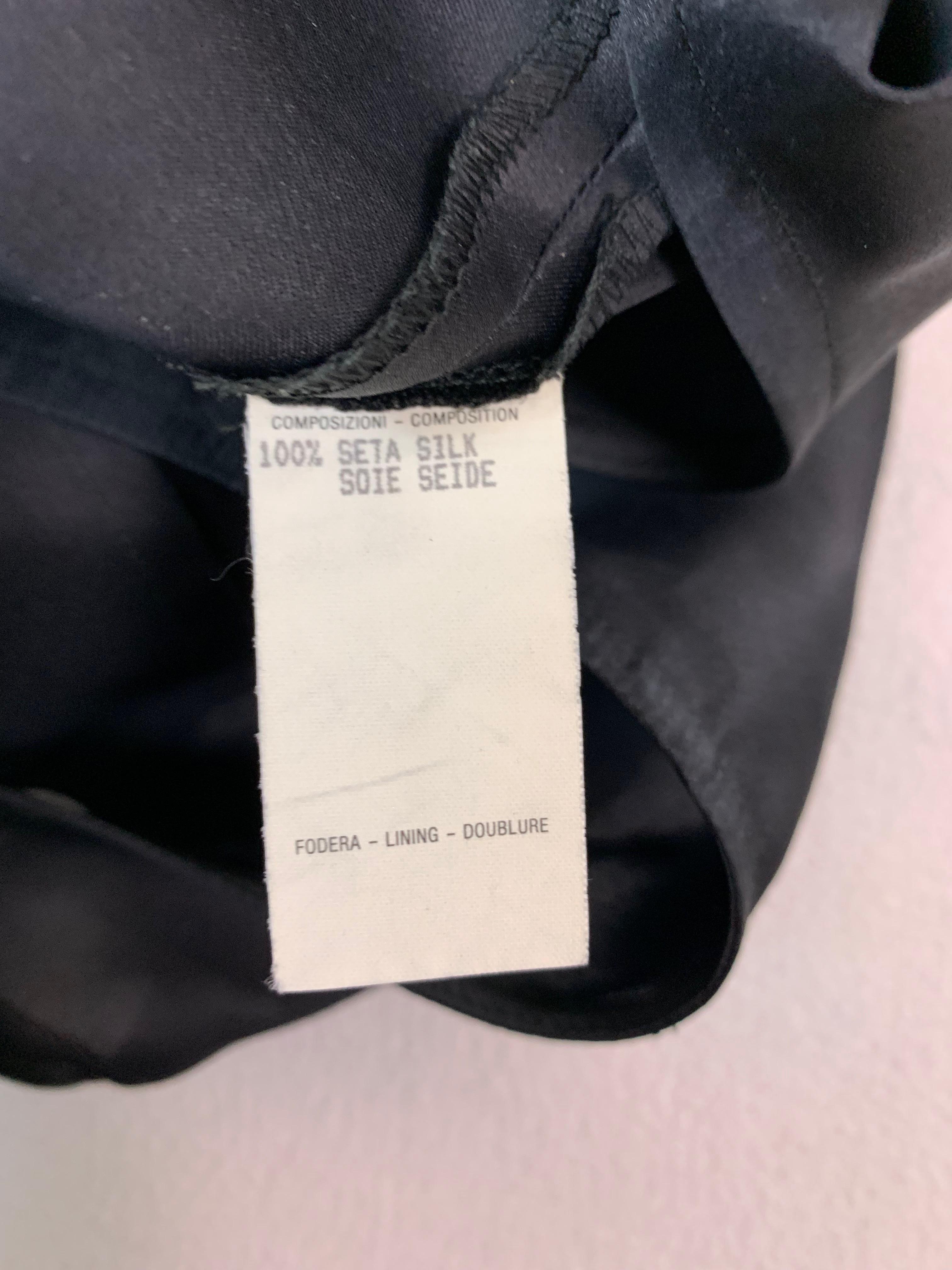 S/S 1995 Gucci Tom Ford Runway Sheer Black Silk Gauze 1950's Audrey Dress 38 1