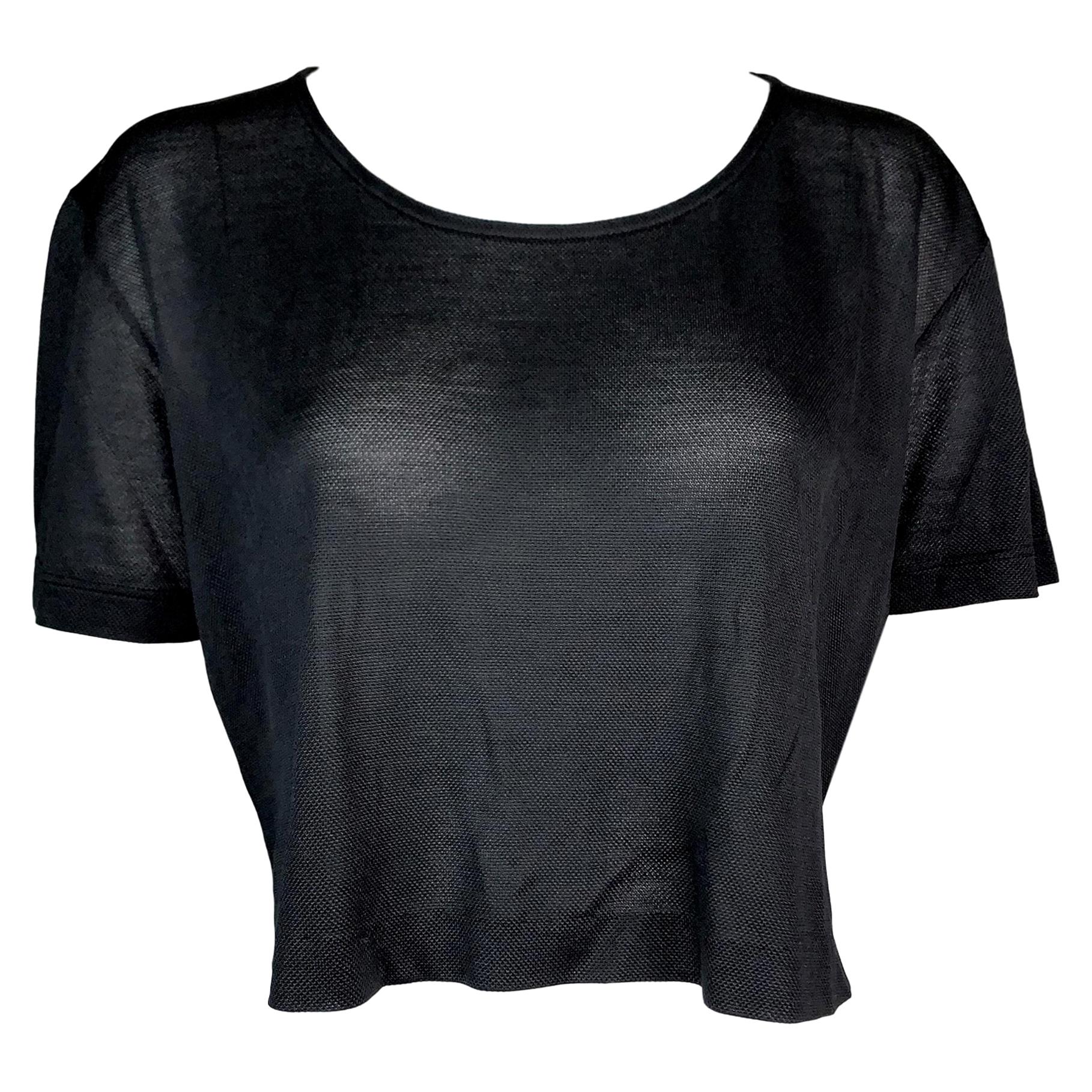 black baggy crop top