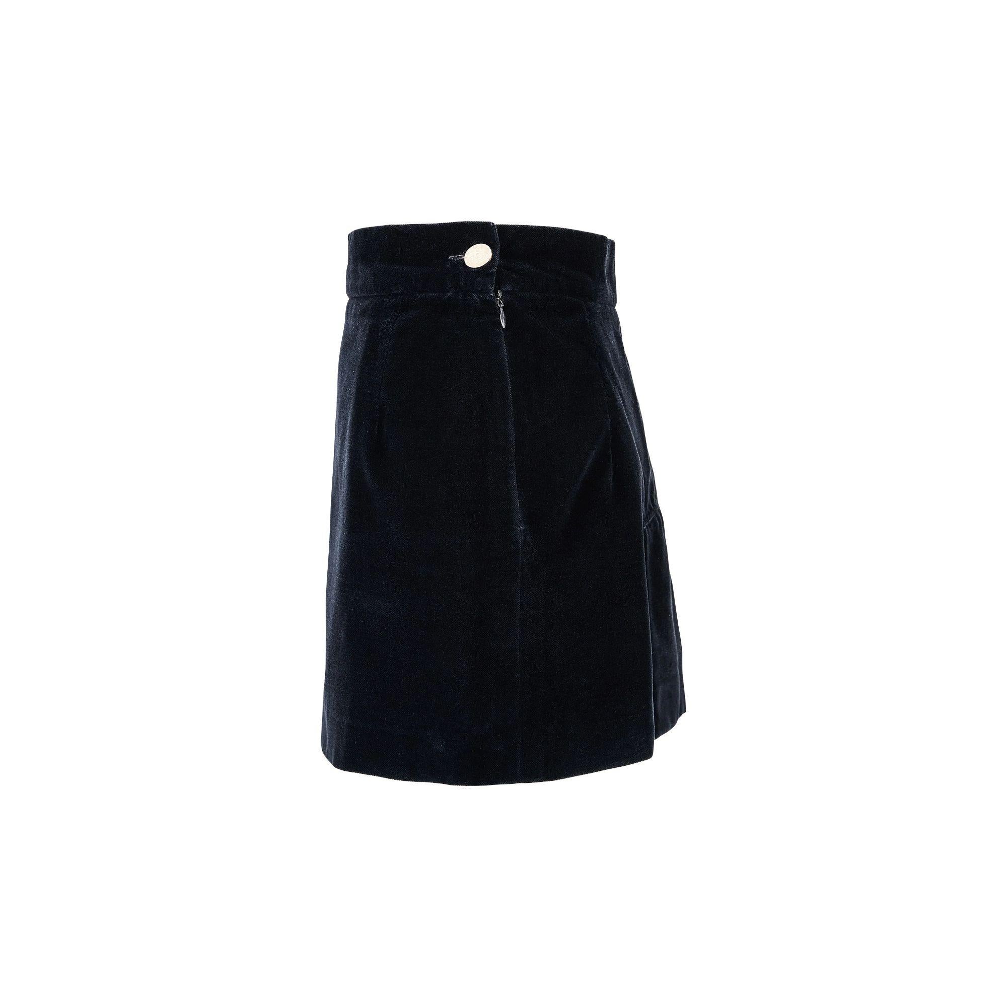 S/S 1995 Vivienne Westwood 'Erotic Zones' Collection Velvet Skirt 6