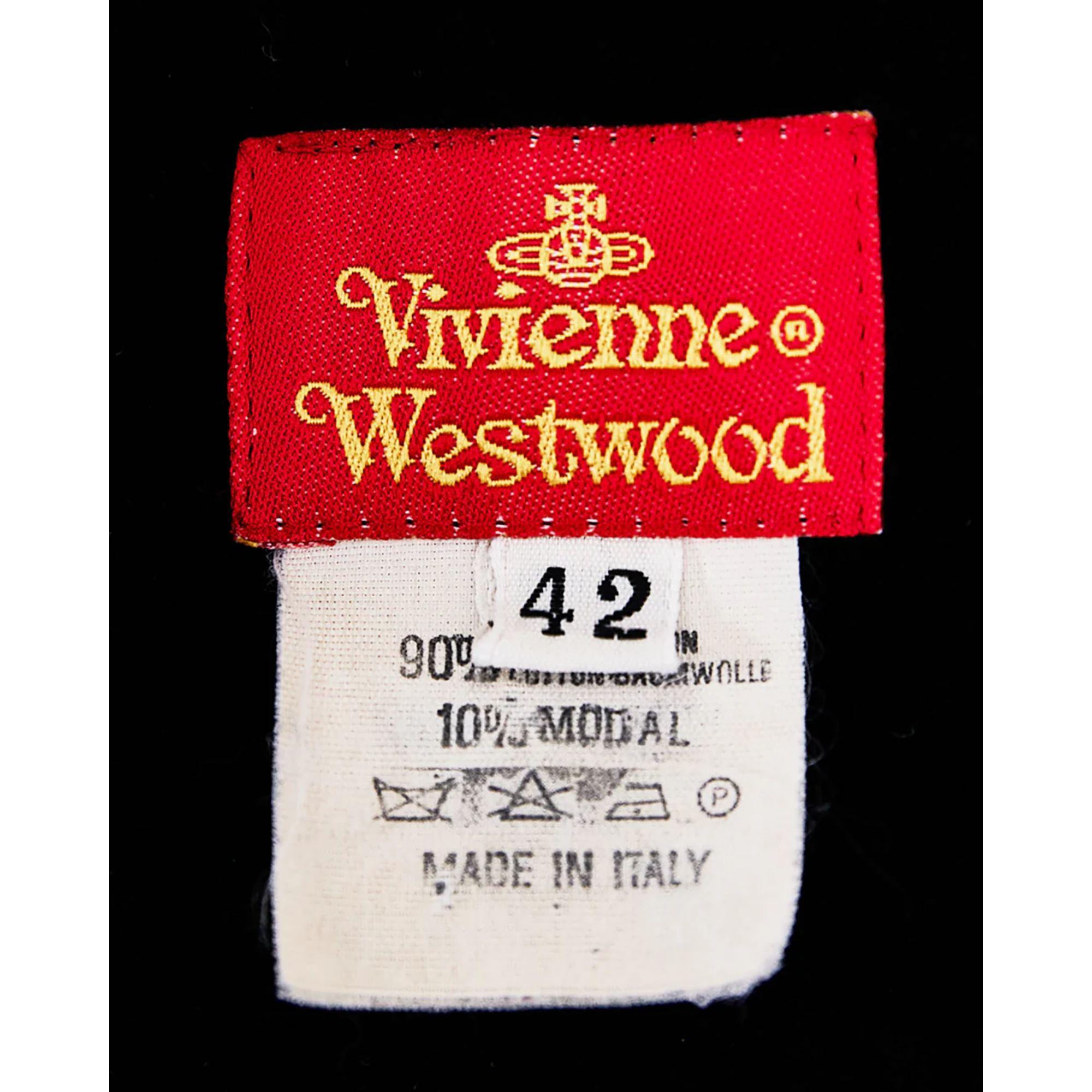 S/S 1995 Vivienne Westwood 'Erotic Zones' Collection Velvet Skirt 10