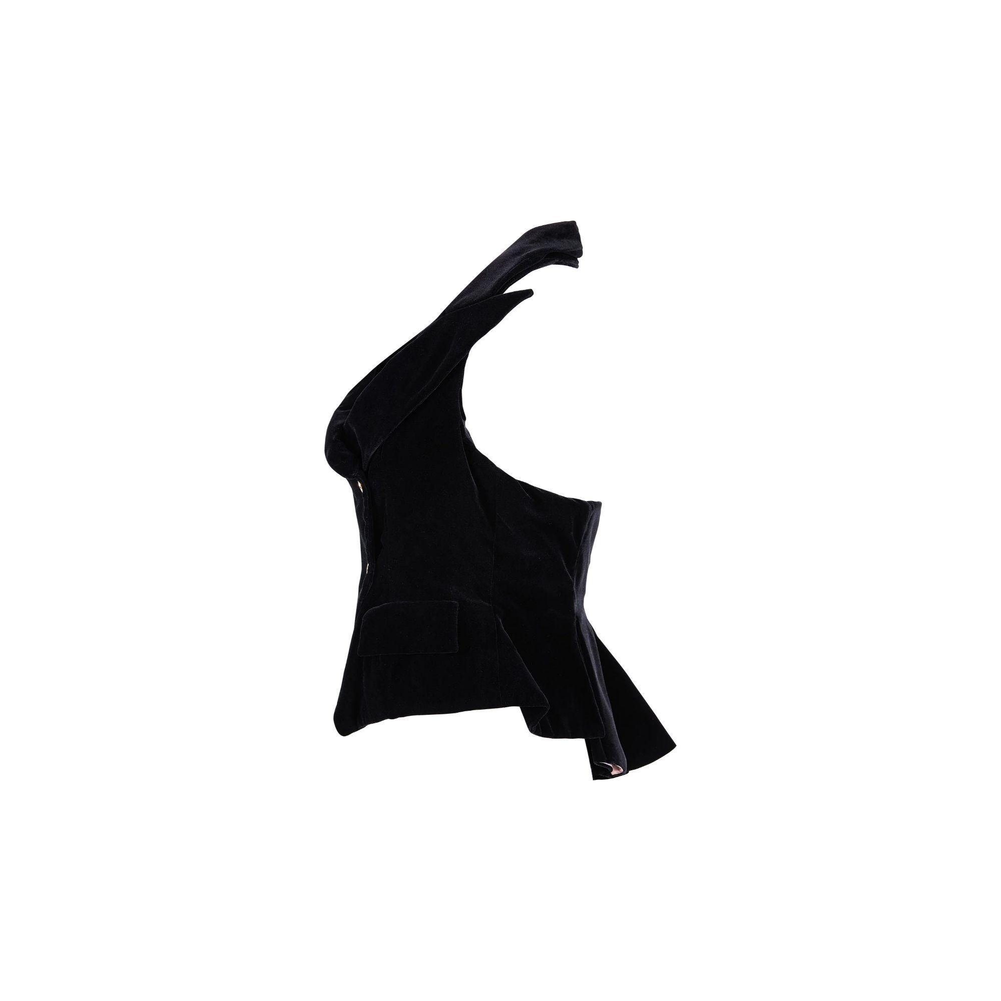 S/S 1995 Vivienne Westwood 'Erotic Zones' Collection Velvet Skirt 1