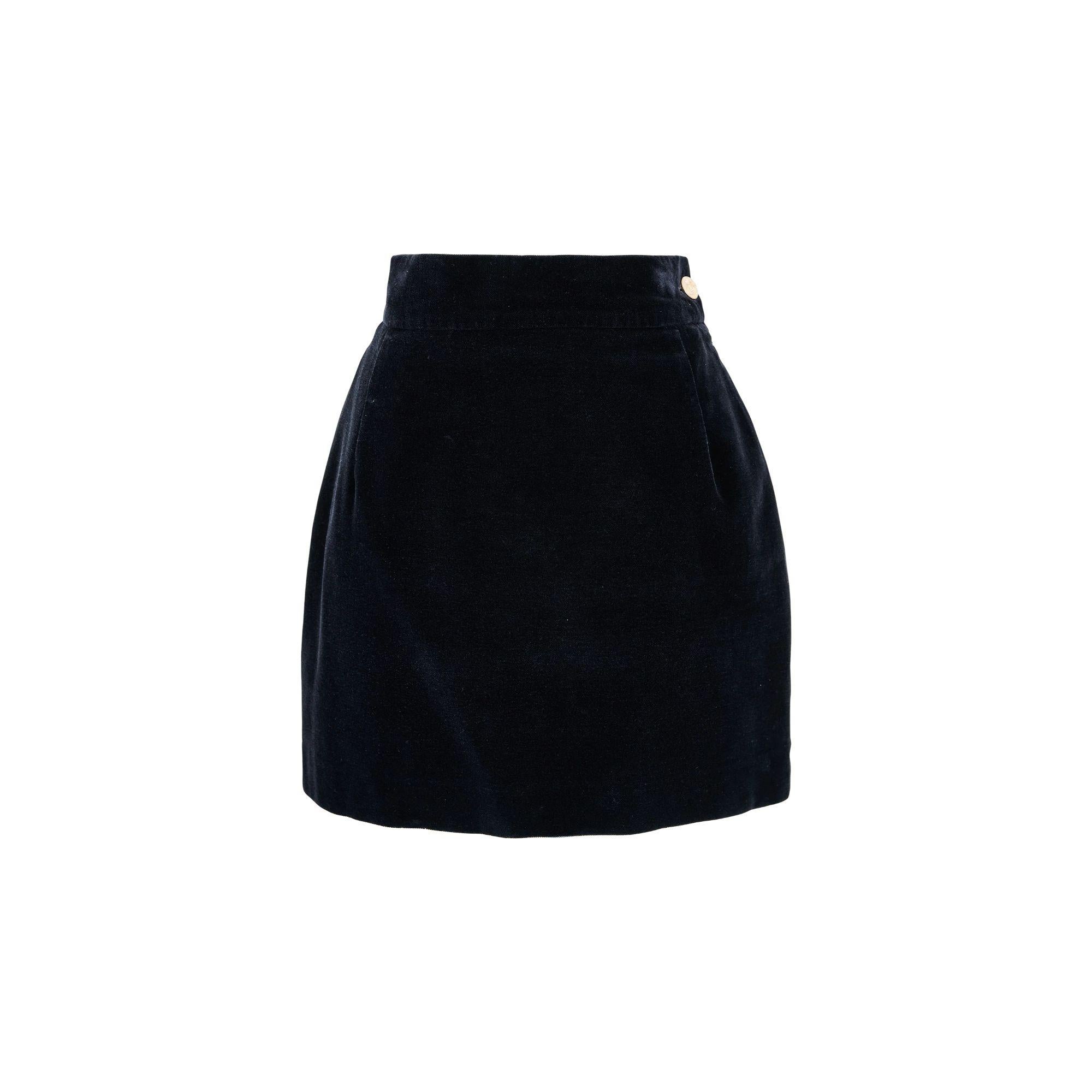 S/S 1995 Vivienne Westwood 'Erotic Zones' Collection Velvet Skirt 5