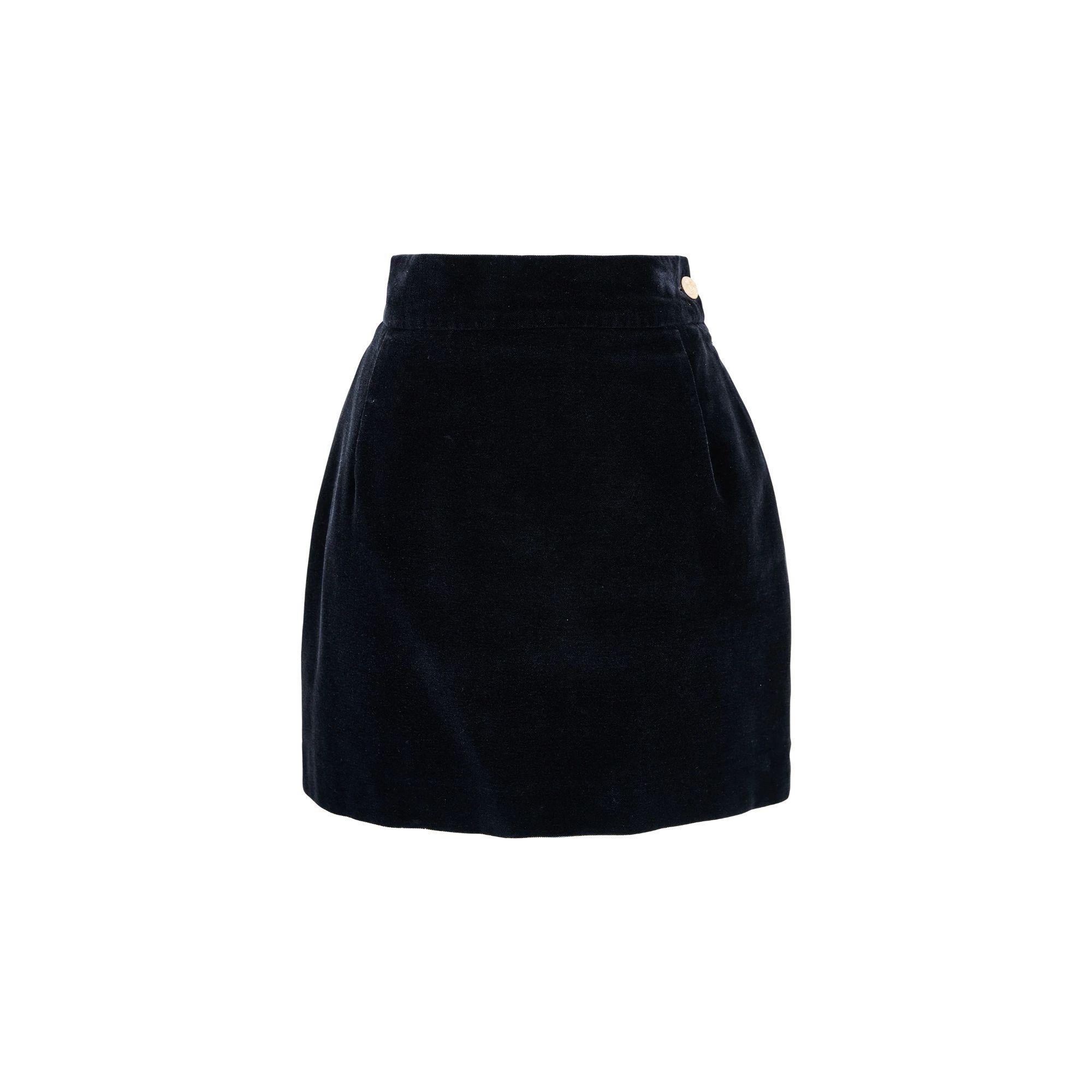 S/S 1995 Vivienne Westwood 'Erotic Zones' Collection Velvet Skirt 4