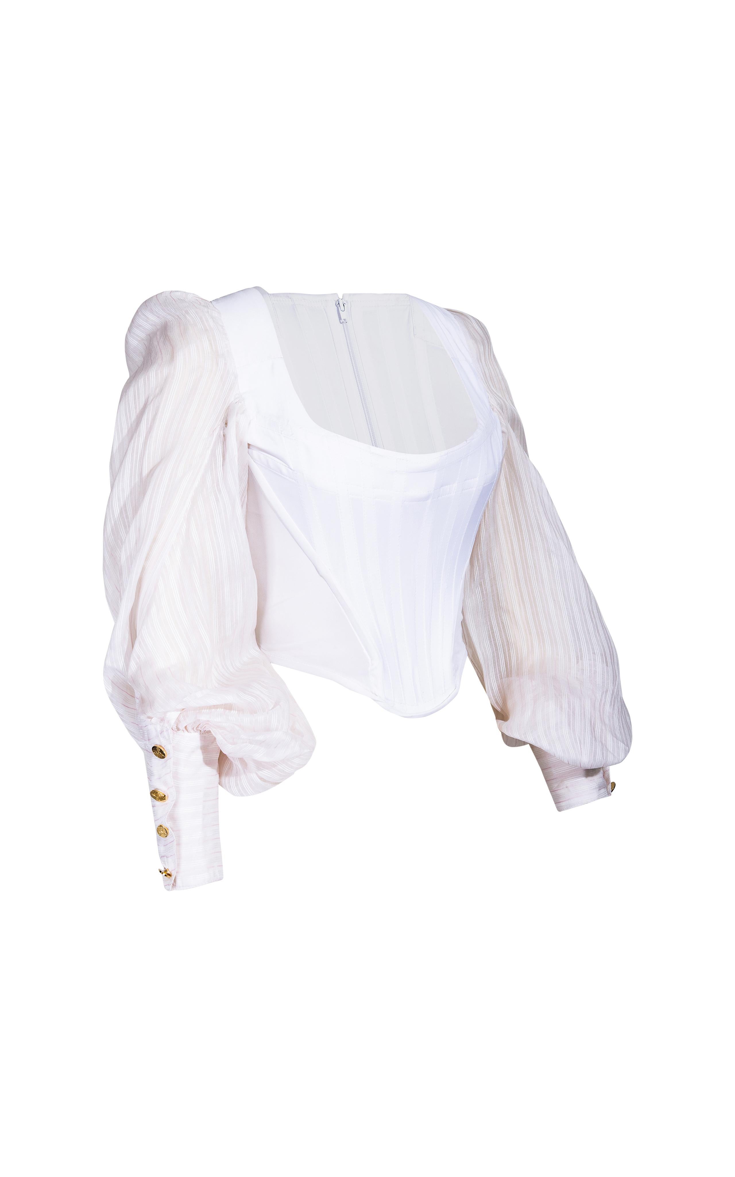 vivienne westwood white corset top