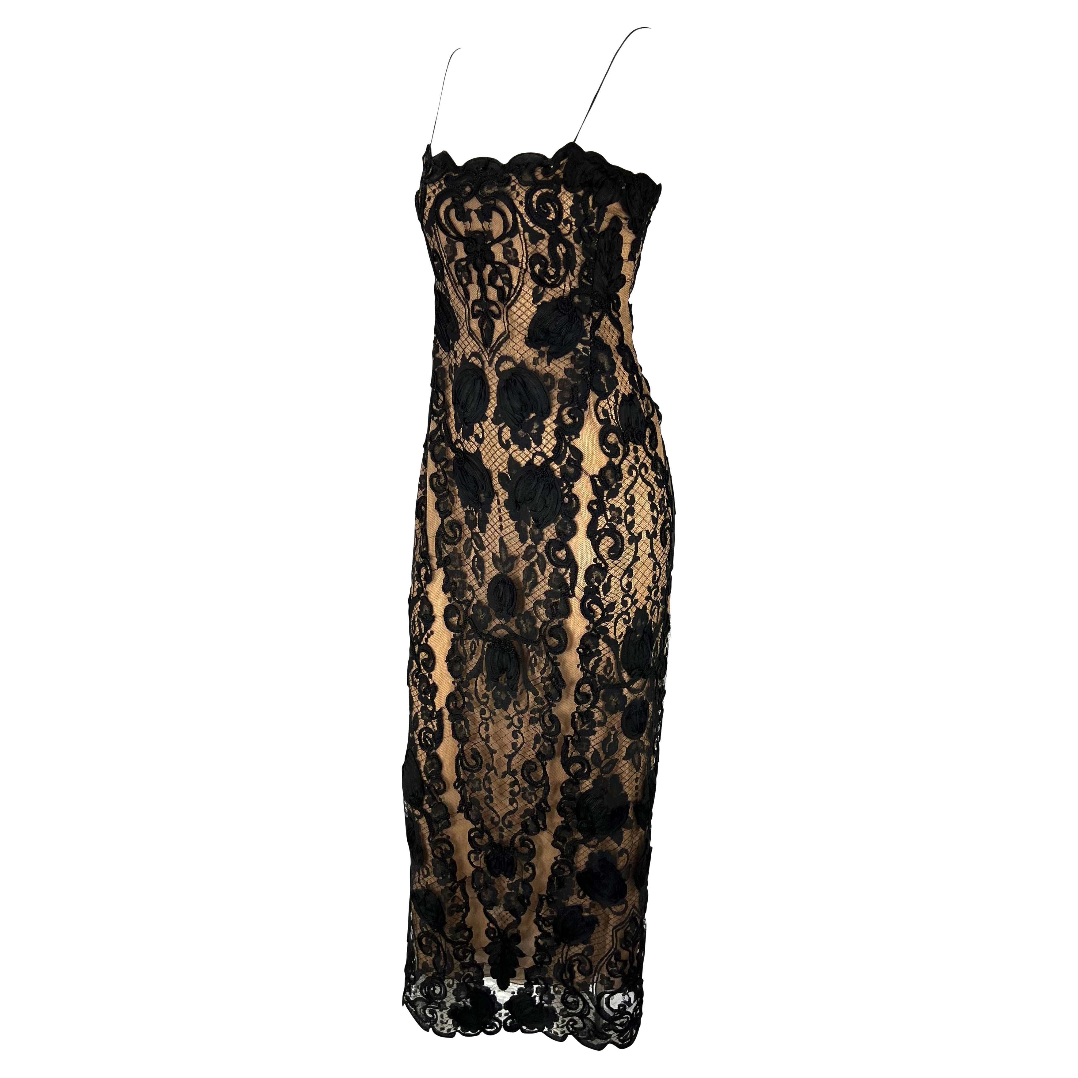 black lace dress spaghetti strap