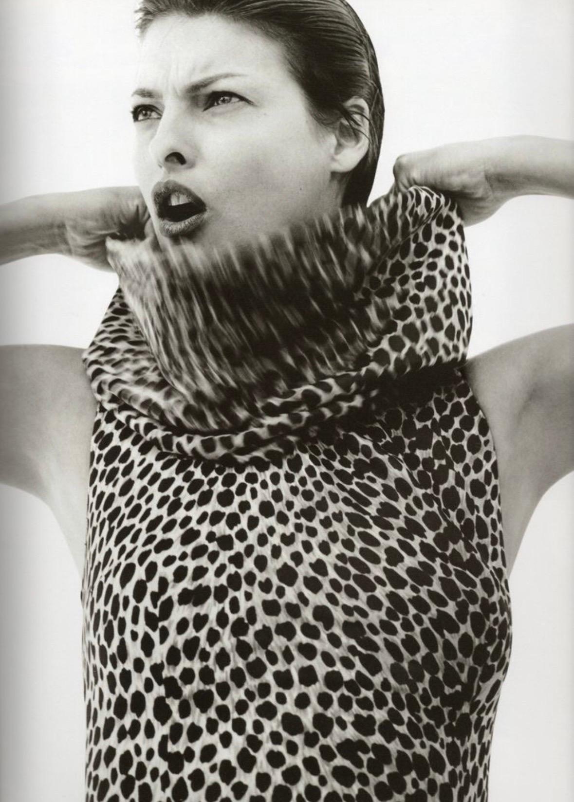Black S/S 1996 Dolce & Gabbana Hooded Stretch Cheetah Print Hit Slit Dress For Sale