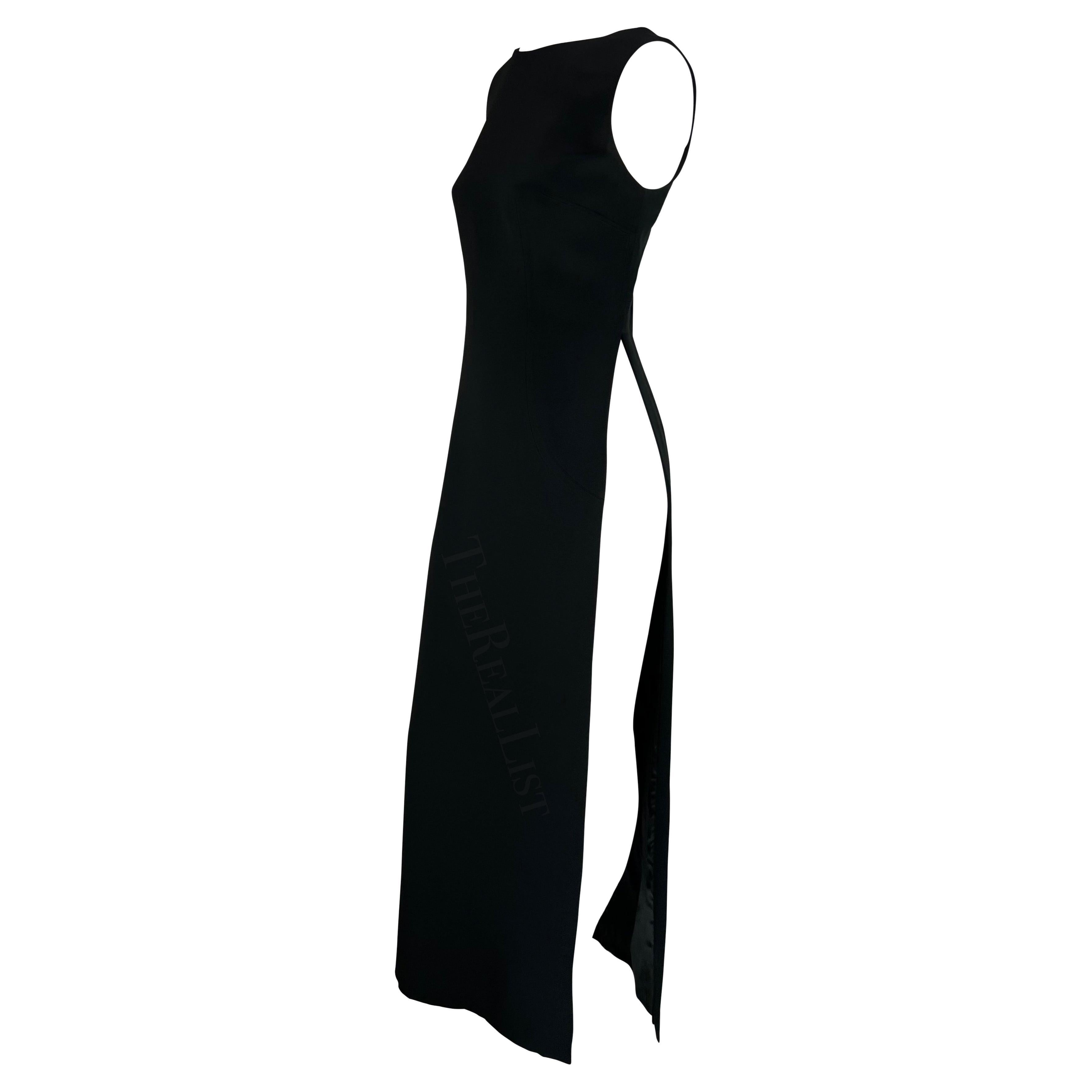 S/S 1996 Dolce & Gabbana Runway Ad High Slit Sleeveless Maxi Dress Ring Set 11
