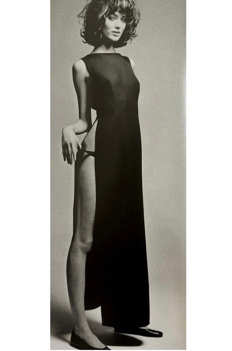S/S 1996 Dolce & Gabbana Runway Ad High Slit Sleeveless Maxi Dress Ring Set 1