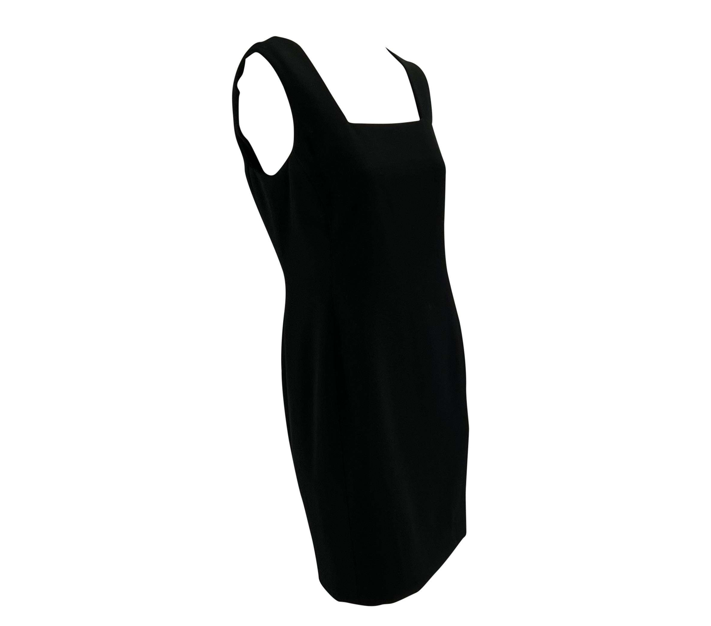 S/S 1996 Gianni Versace Couture Black Wool Medusa Button Dress Jacket Set For Sale 9