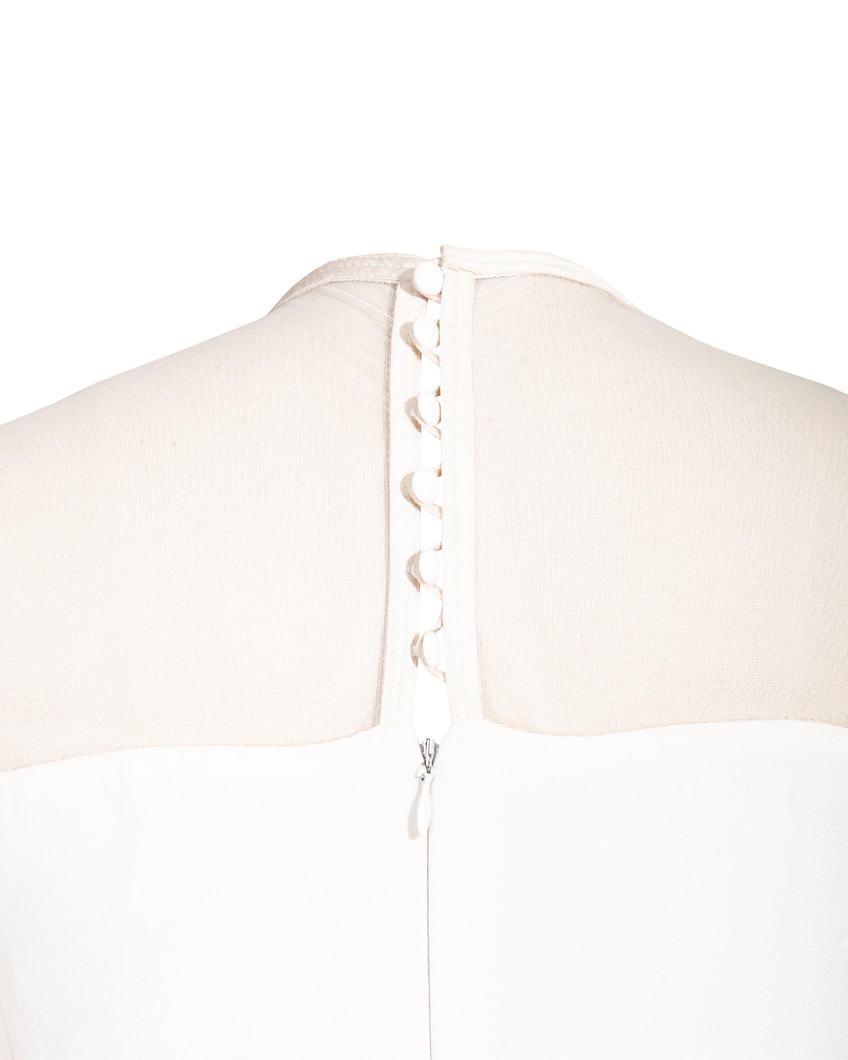 S/S 1996 Gianni Versace Mini-robe en maille blanche 2