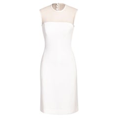 Vintage S/S 1996 Gianni Versace White Mesh Mini Dress